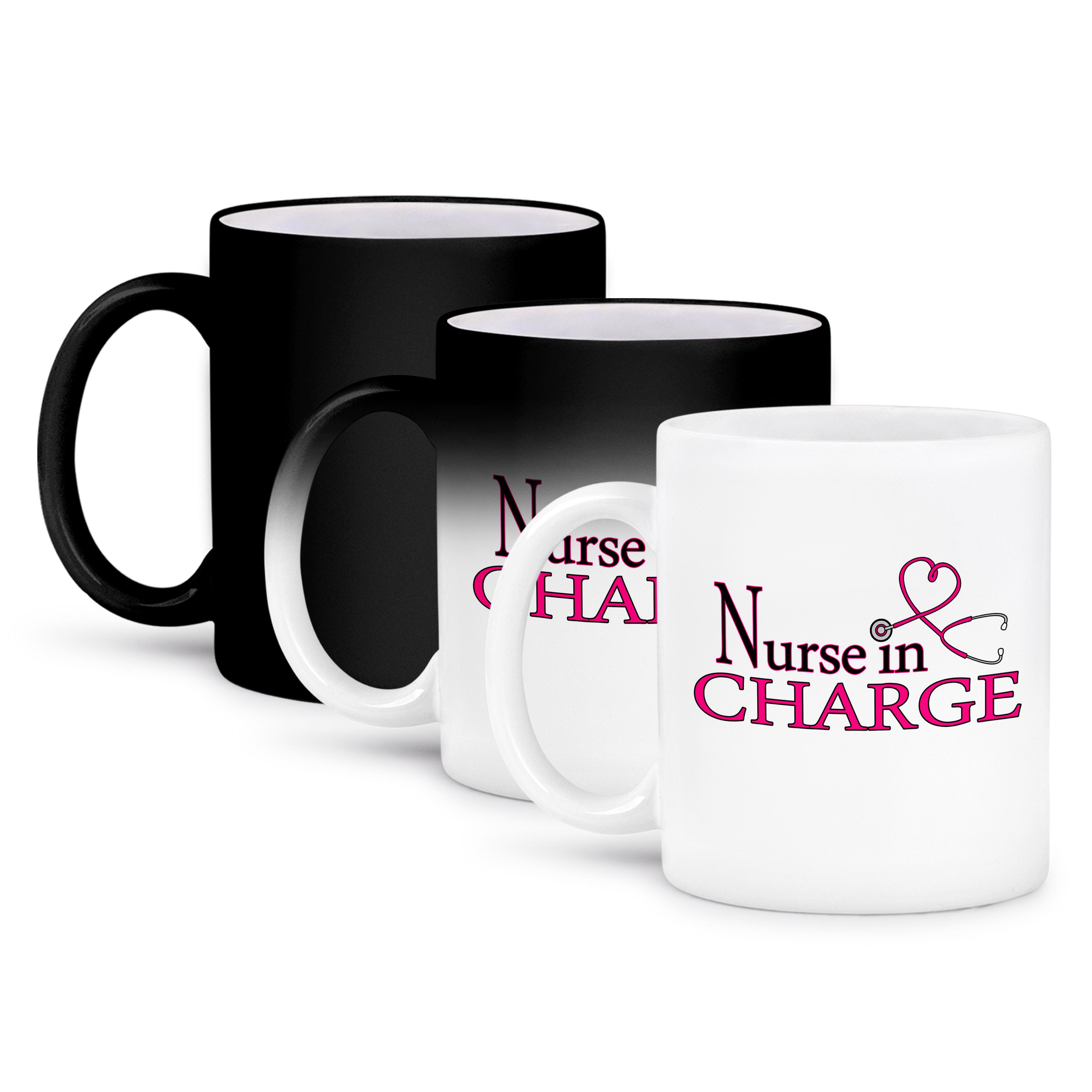 3dRose, Nurse in Charge Pink Heart Stethoscope, Mug - Picture 57 of 99