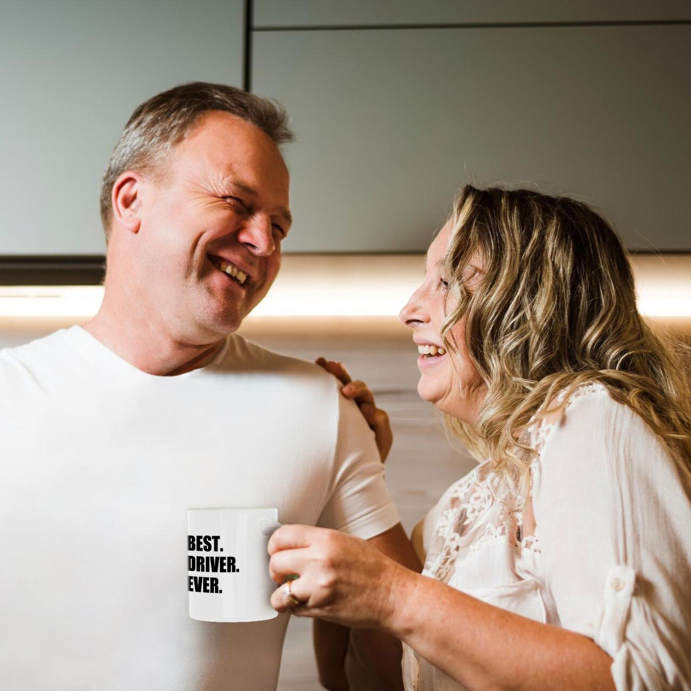 3dRose Best Driver Ever - fun gift for good drivers - driving job gift - text - Mugs (mug_184994)