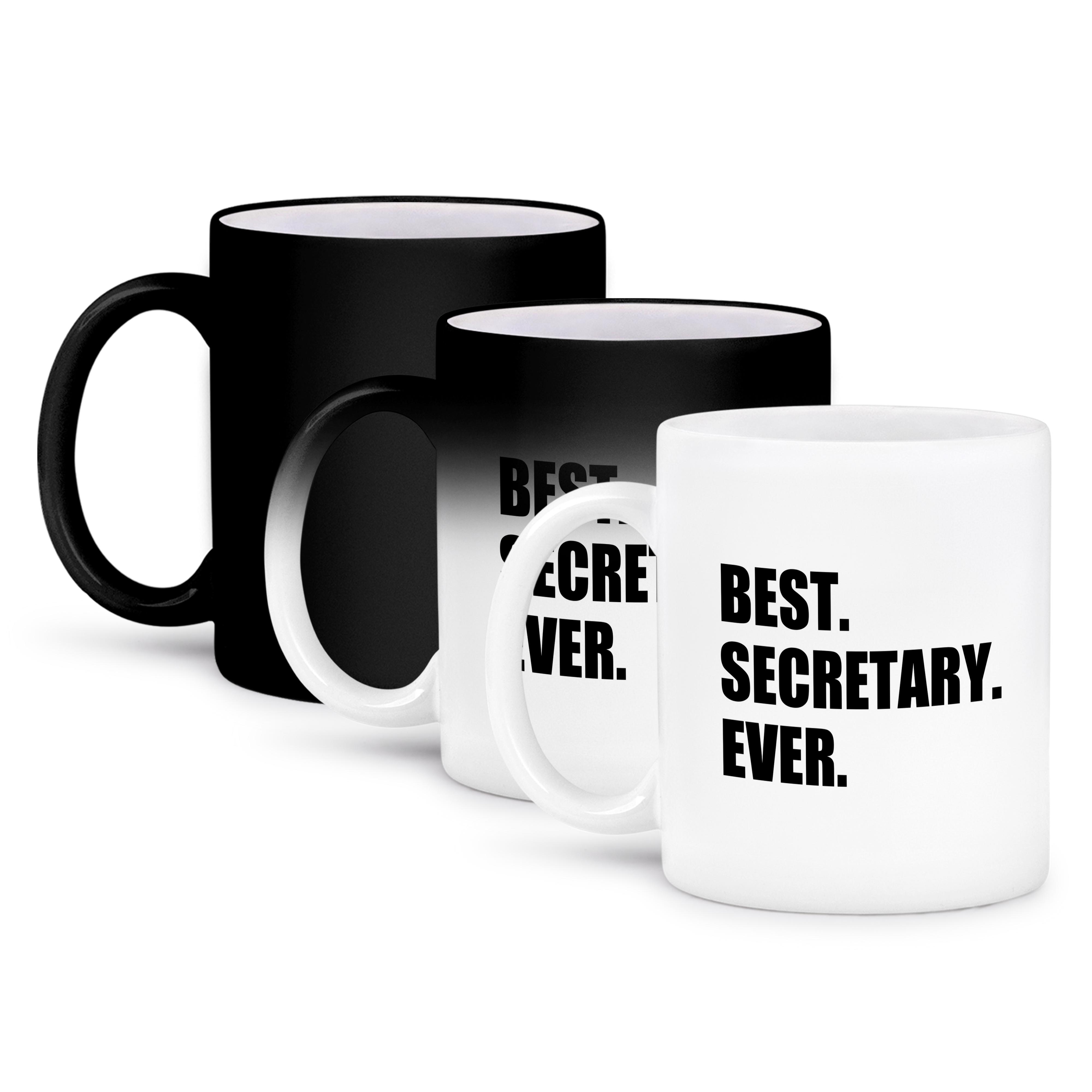 3dRose, miglior segretario di sempre, regalo divertente per segretarie di talento, testo nero, tazza - Foto 57 di 99