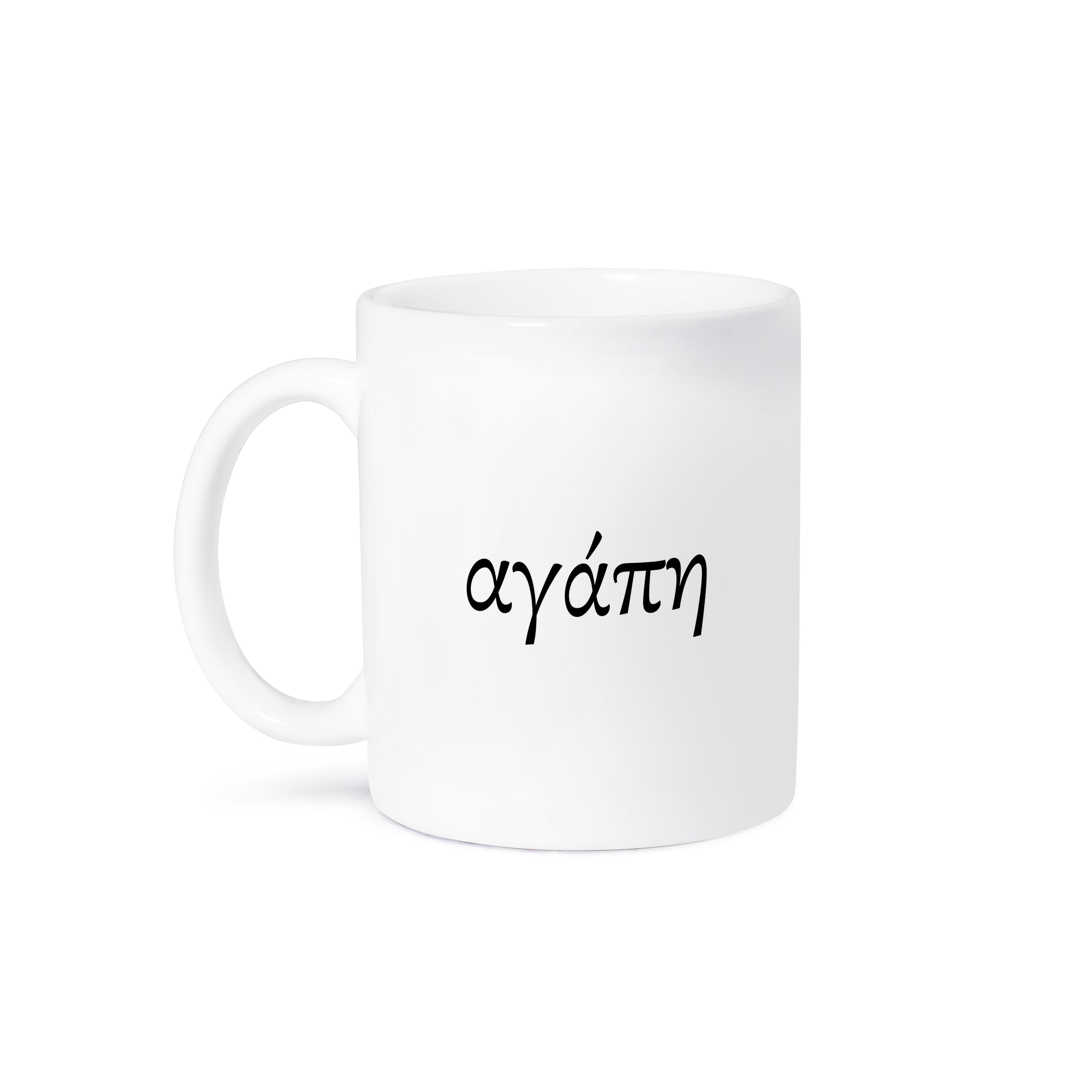 3dRose, Agape, Wort für Liebe in griechisch romantischer Weltsprache, schwarzer Text, Tasse - Bild 29 von 99