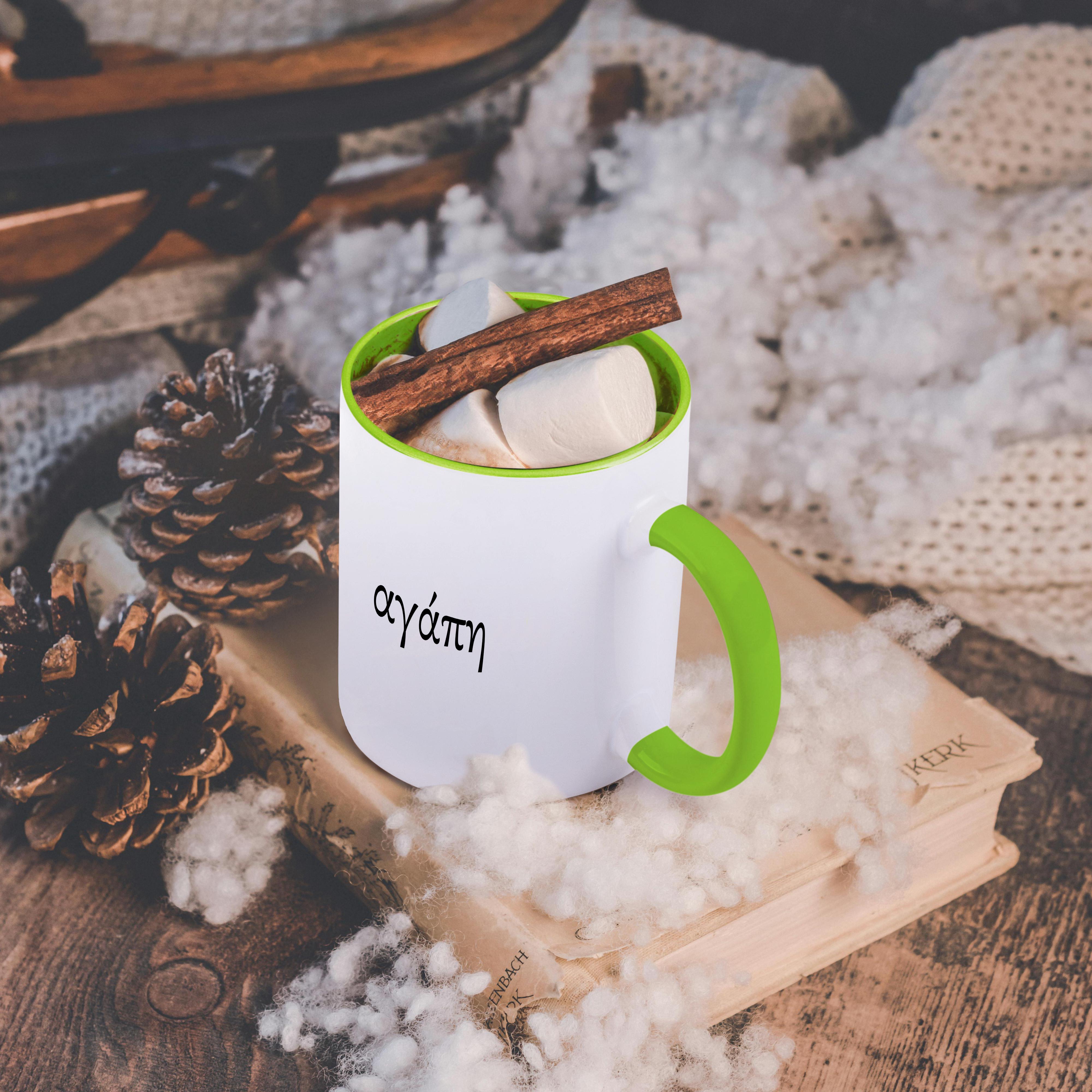 3dRose, Agape, Wort für Liebe in griechisch romantischer Weltsprache, schwarzer Text, Tasse - Bild 83 von 99