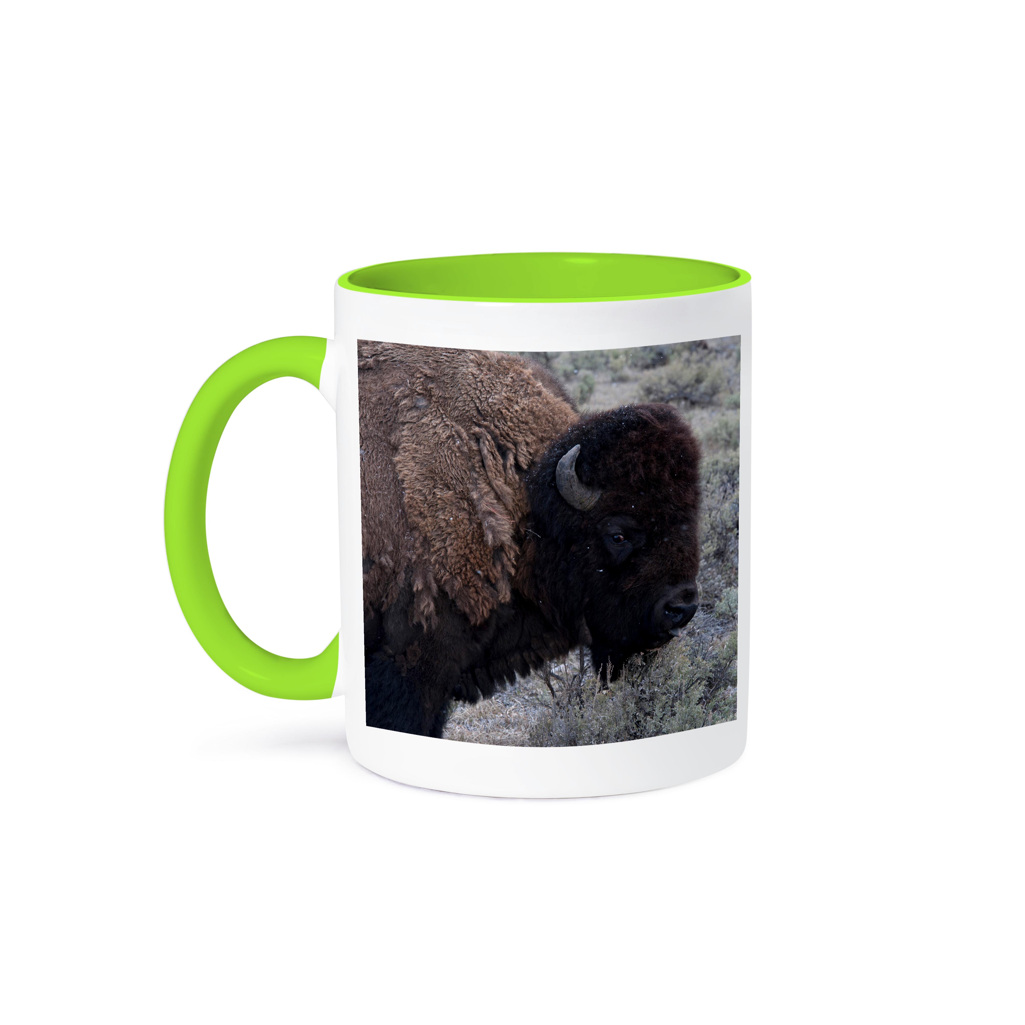 3dRose, USA, Wyoming, Bull Bison, Yellowstone National Park., Mug - Picture 79 of 99