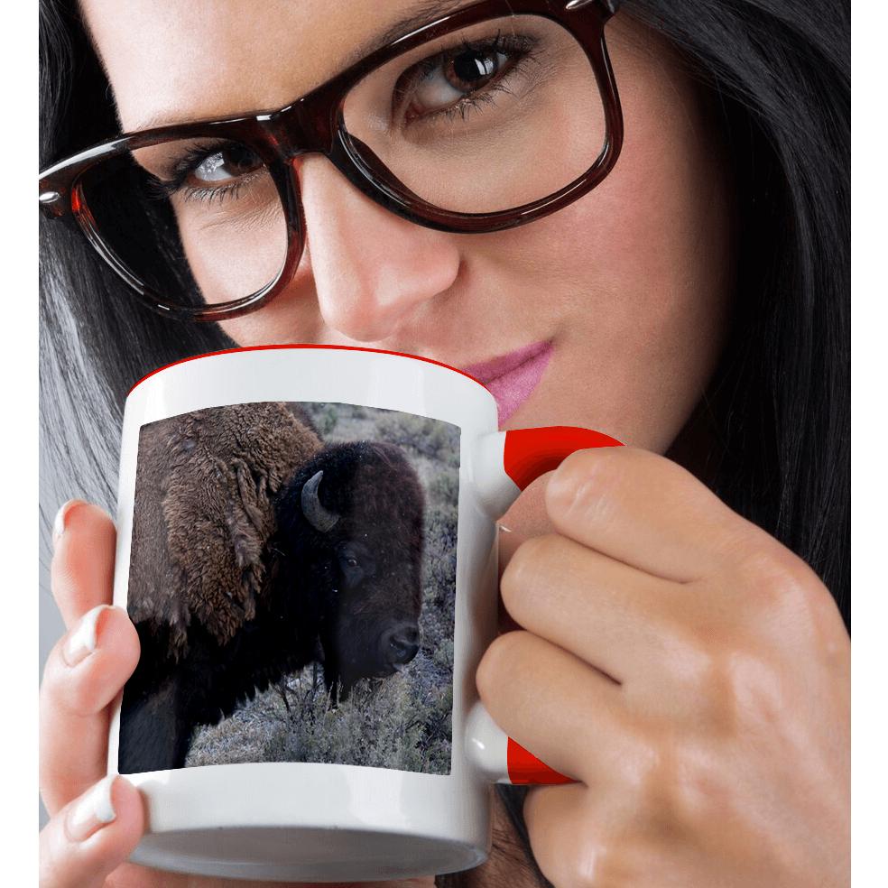 3dRose, USA, Wyoming, Bull Bison, Yellowstone National Park., Mug - Picture 9 of 99