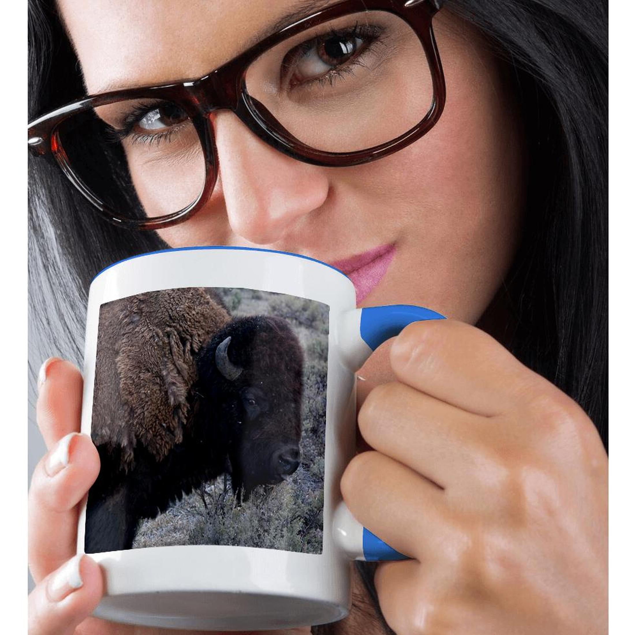 3dRose, USA, Wyoming, Bull Bison, Yellowstone National Park., Mug - Picture 51 of 99