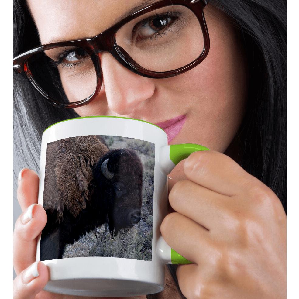 3dRose, USA, Wyoming, Bull Bison, Yellowstone National Park., Mug - Picture 80 of 99