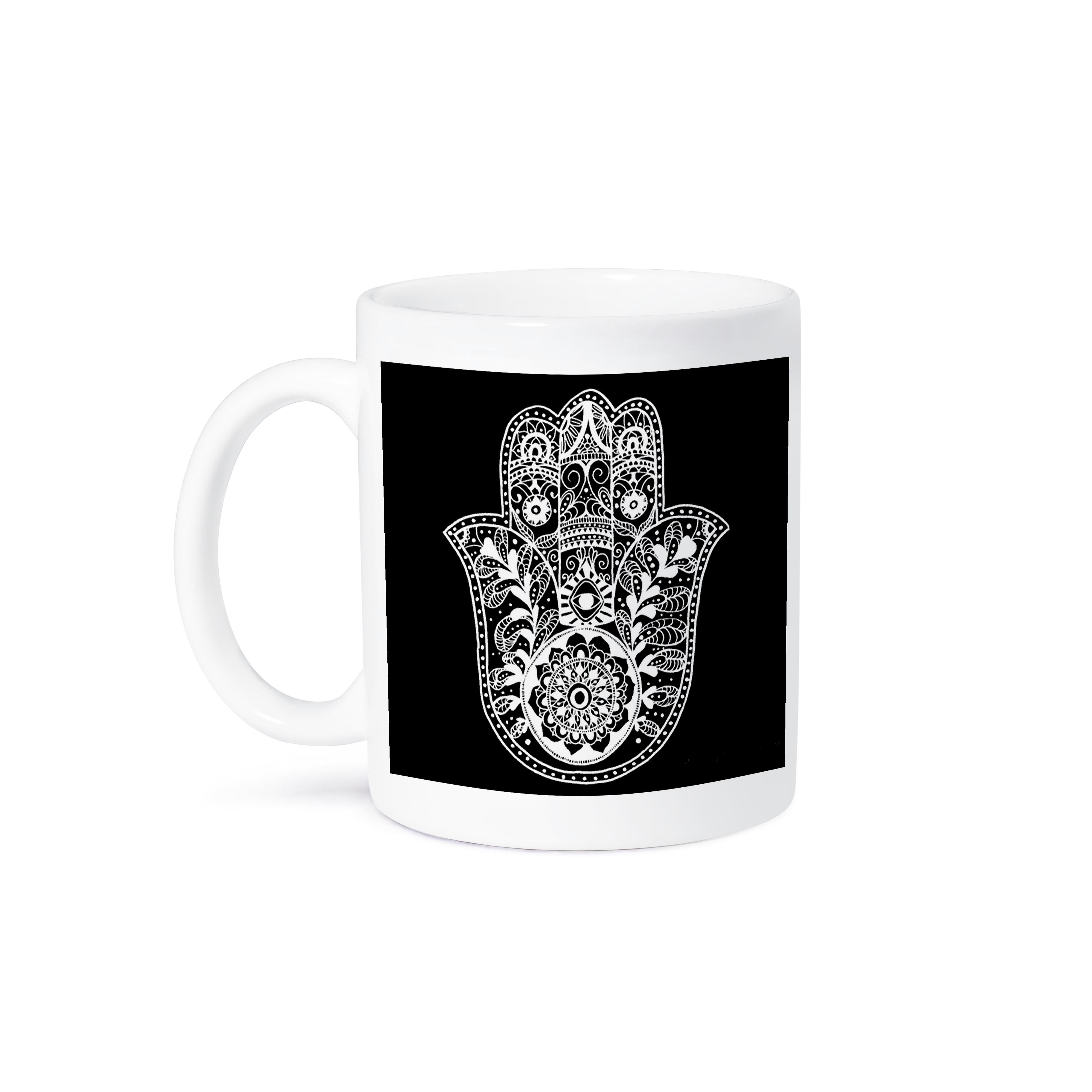 3dRose, Black and White Hamsa, Mug - Picture 29 of 99