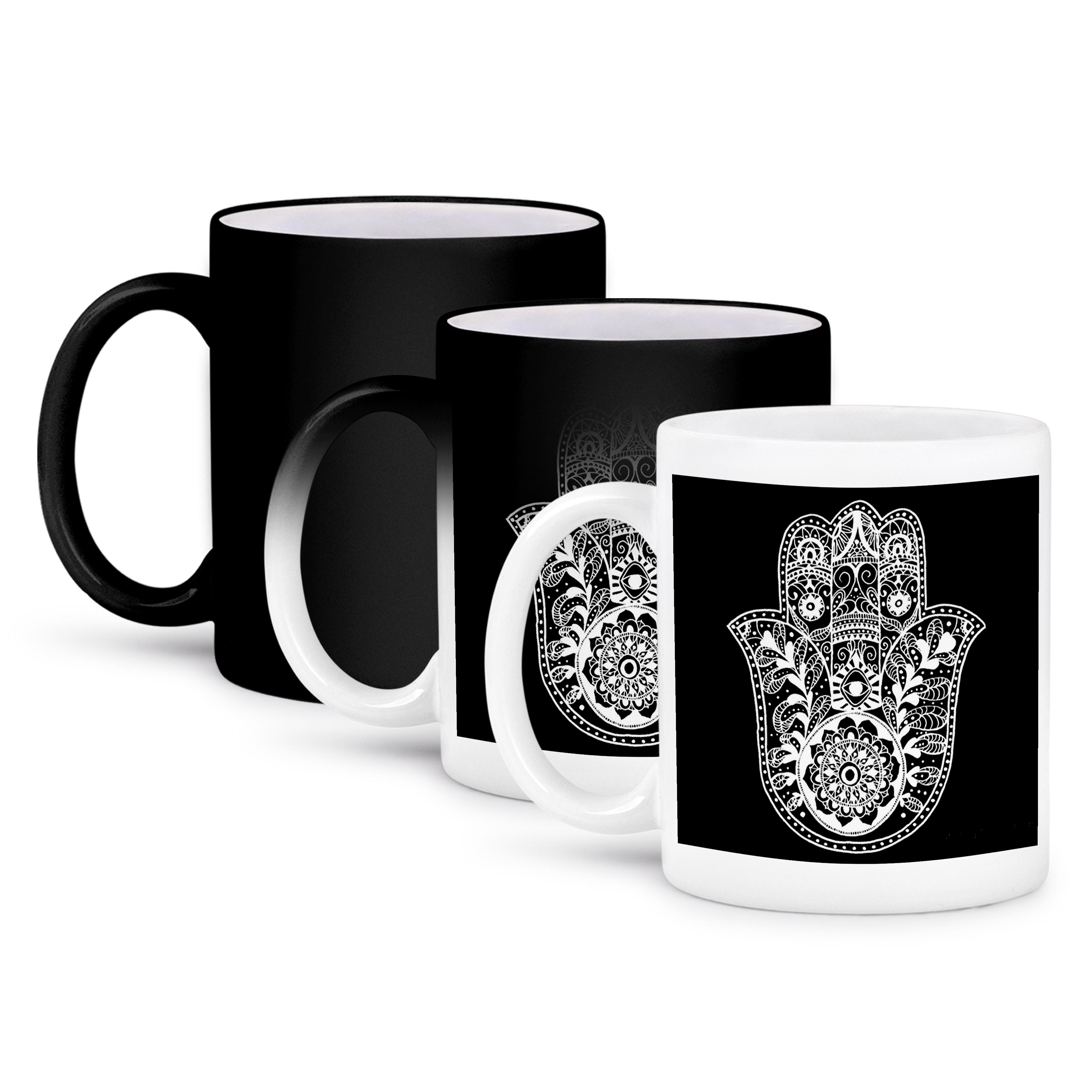 3dRose, Black and White Hamsa, Mug - Picture 57 of 99