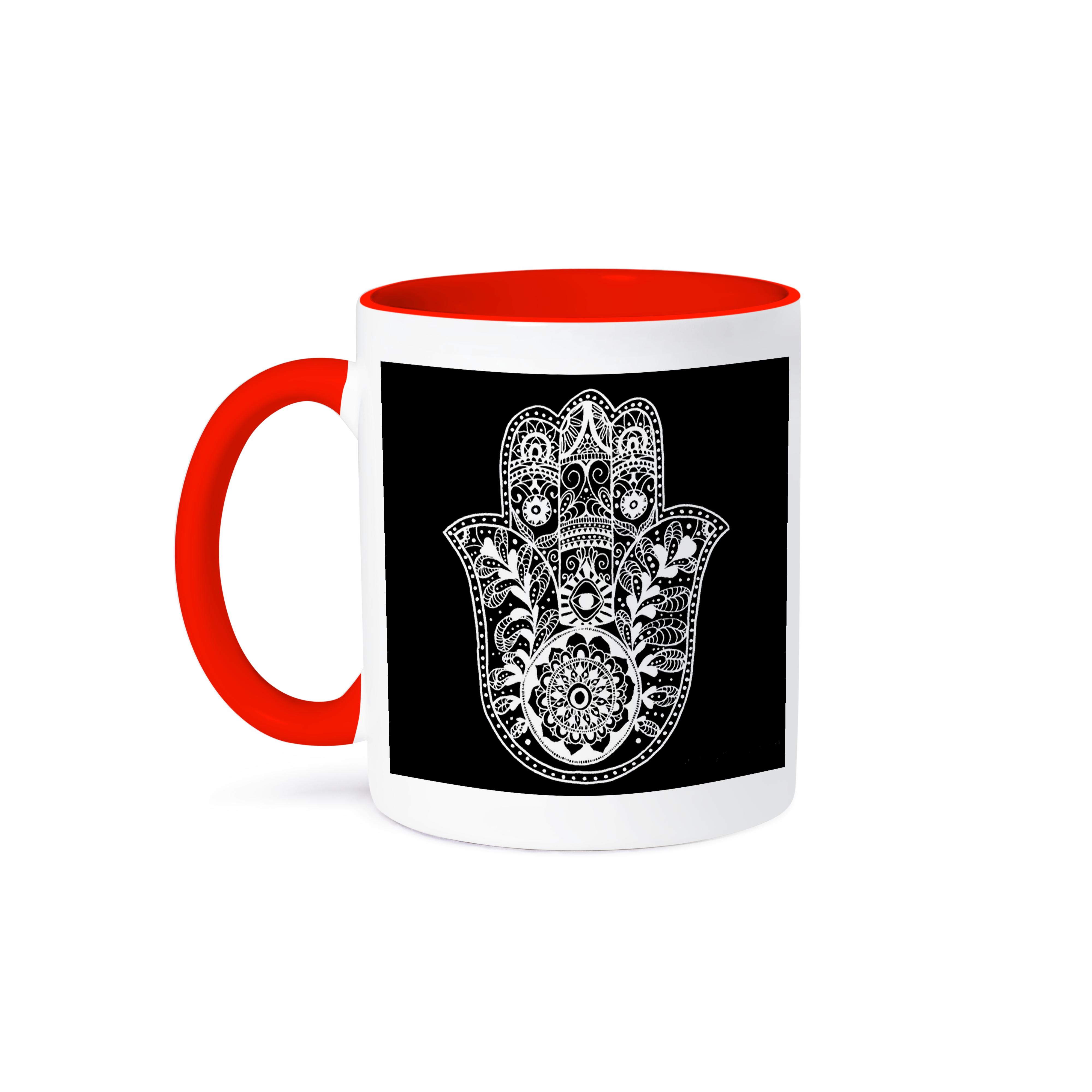 3dRose, Black and White Hamsa, Mug - Picture 8 of 99