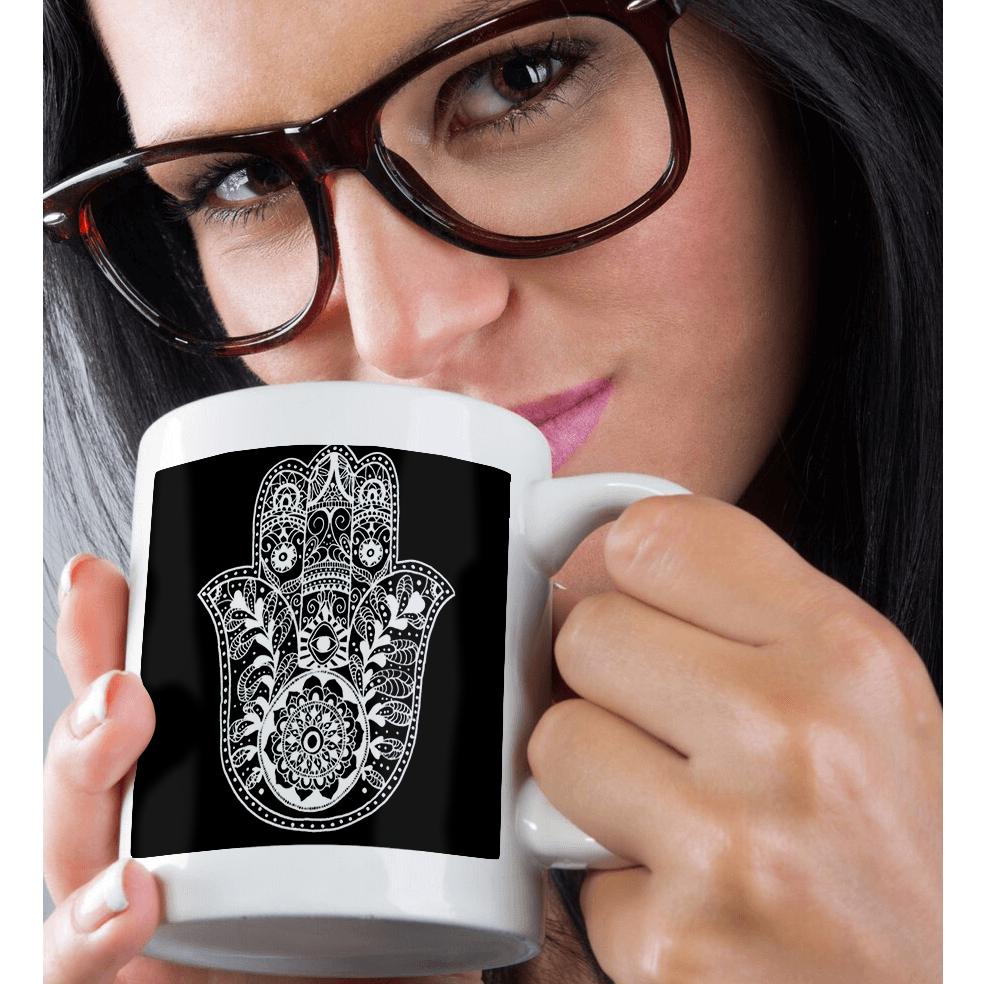 3dRose, Black and White Hamsa, Mug - Picture 30 of 99