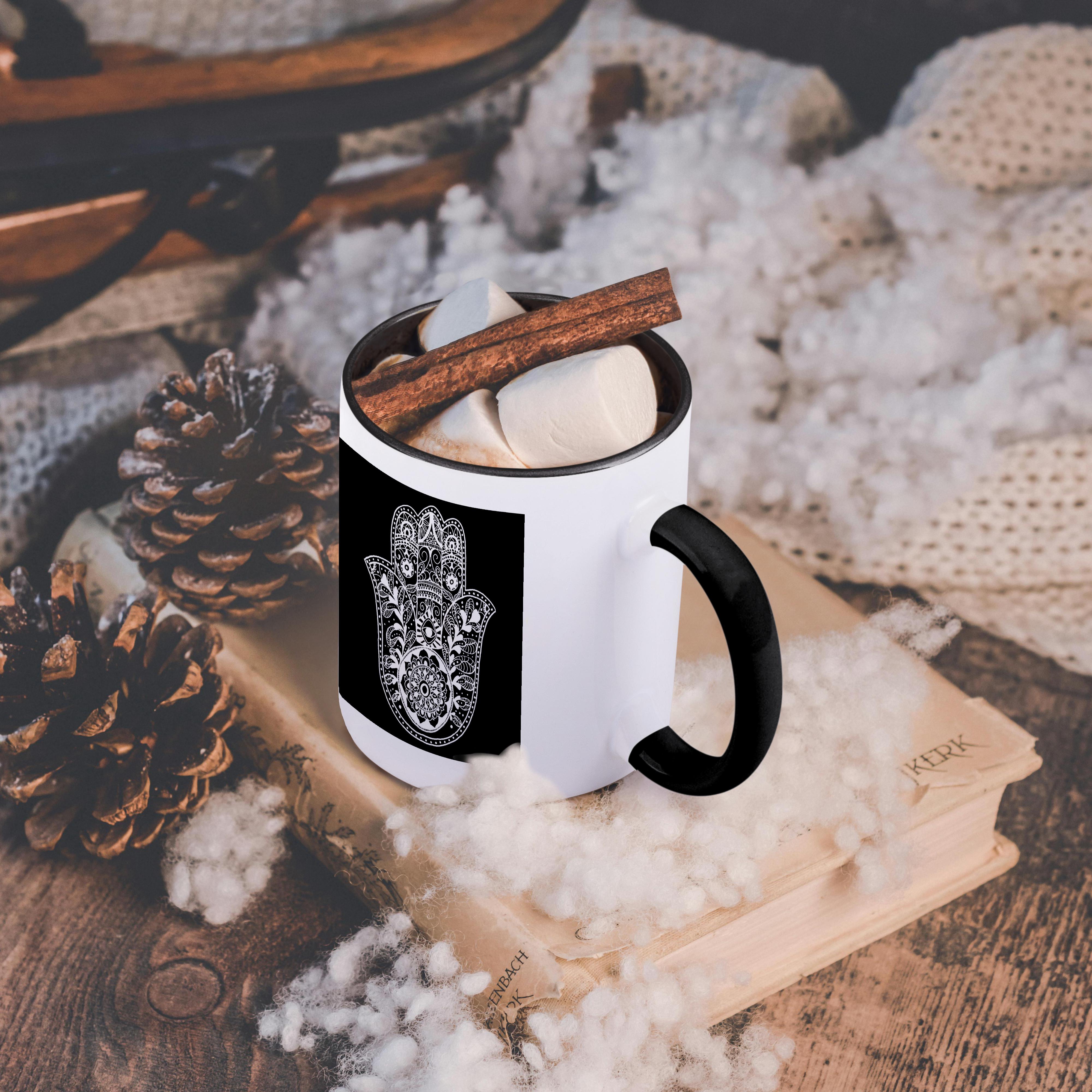 3dRose, Black and White Hamsa, Mug - Picture 19 of 99
