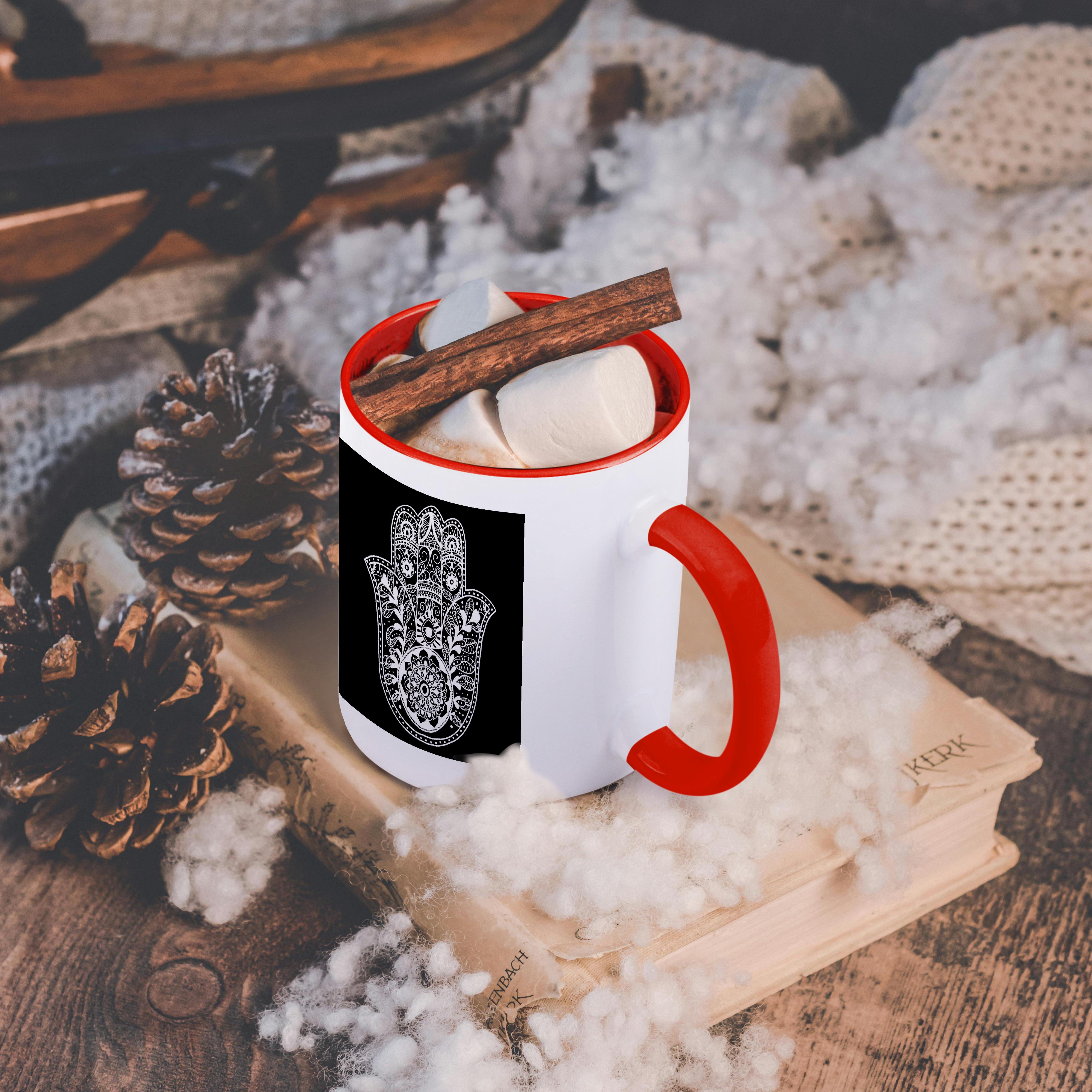 3dRose, Black and White Hamsa, Mug - Picture 12 of 99