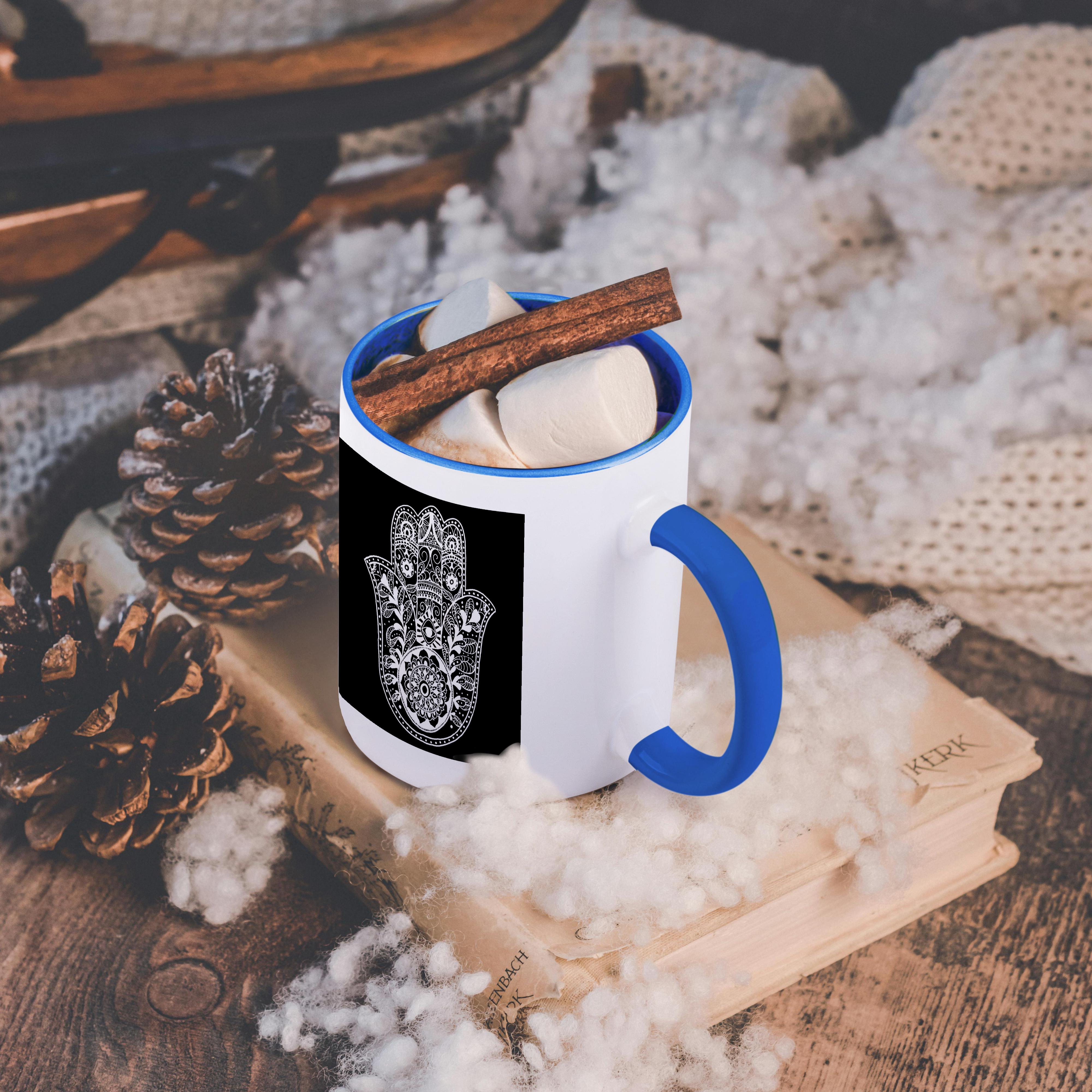 3dRose, Black and White Hamsa, Mug - Picture 54 of 99