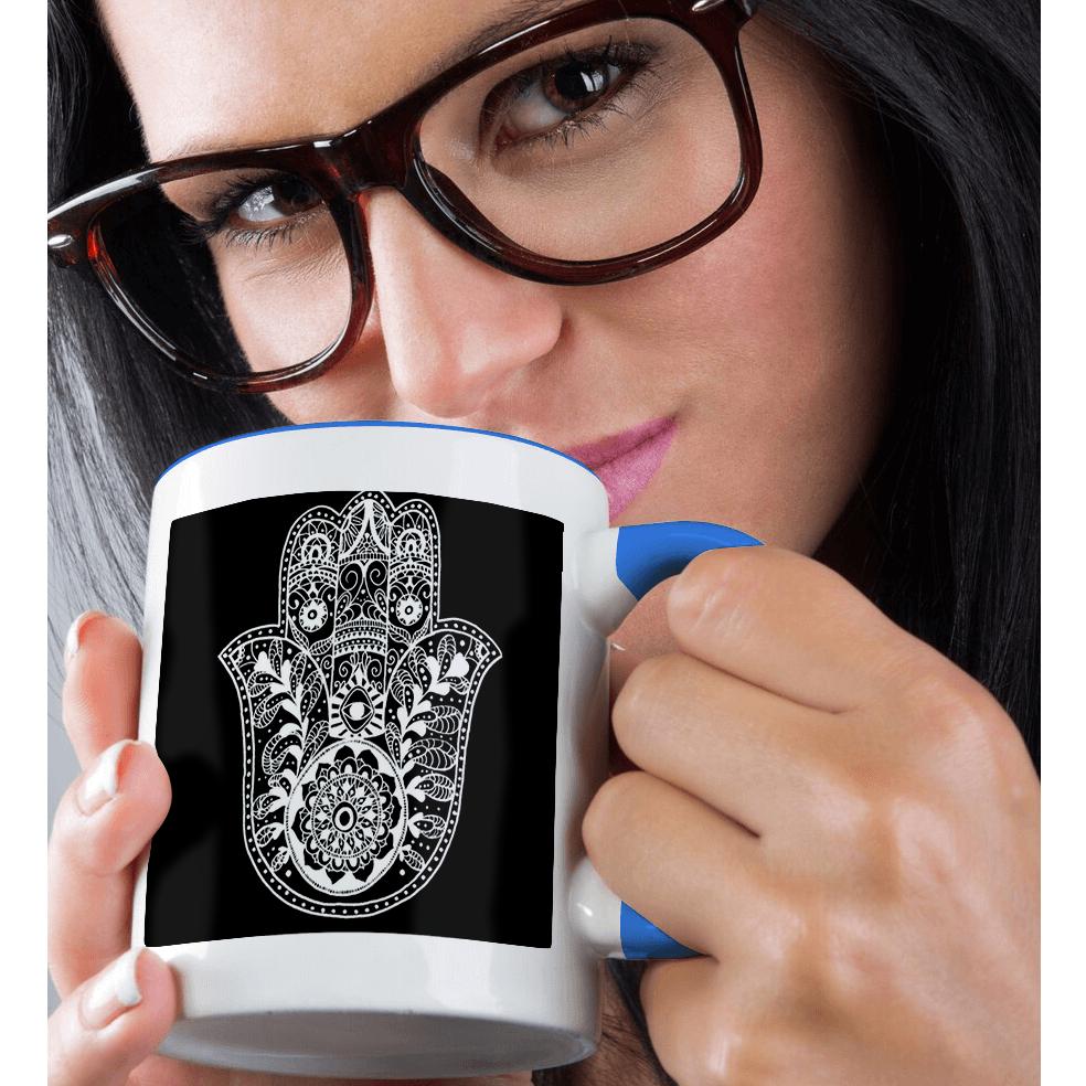 3dRose, Black and White Hamsa, Mug - Picture 51 of 99