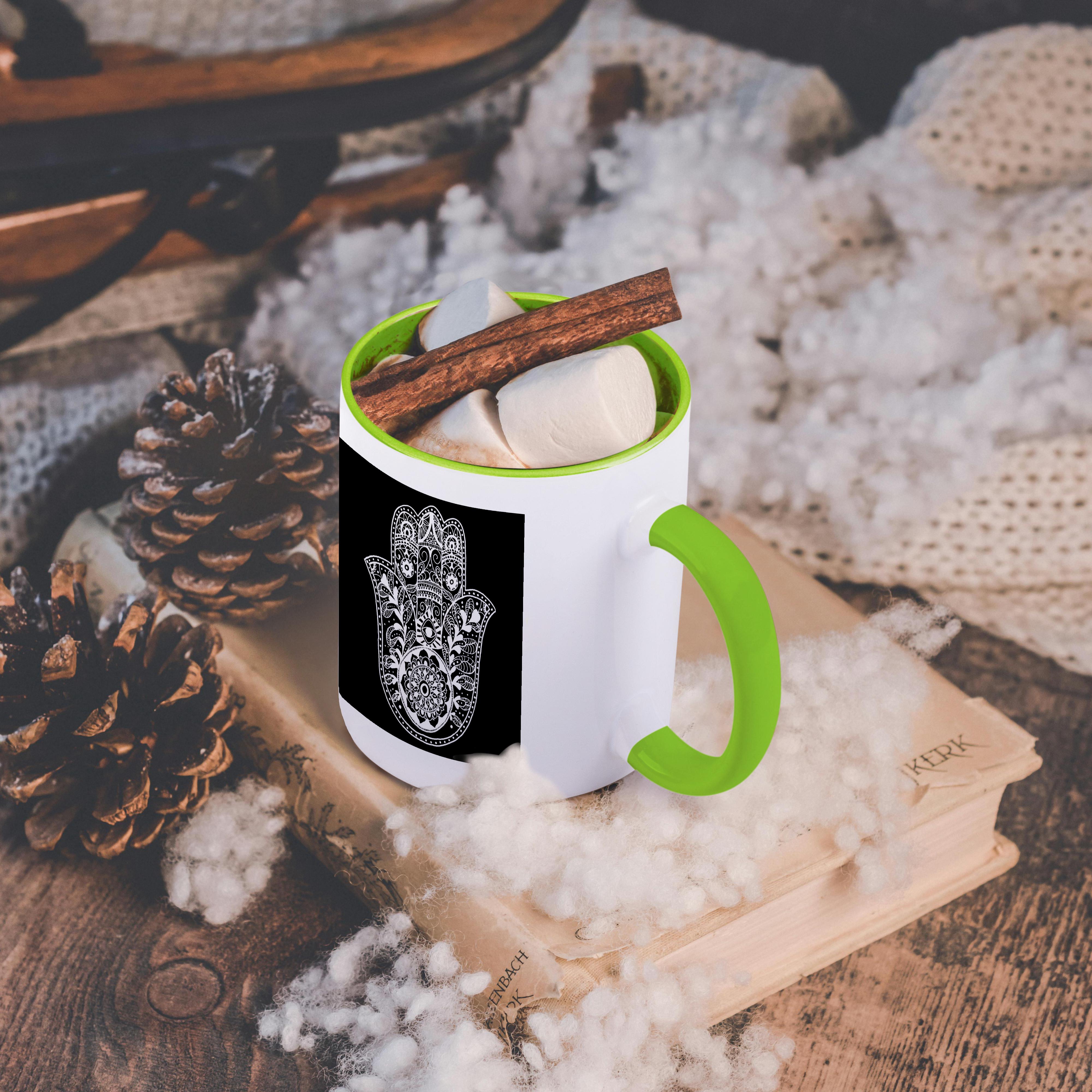 3dRose, Black and White Hamsa, Mug - Picture 83 of 99
