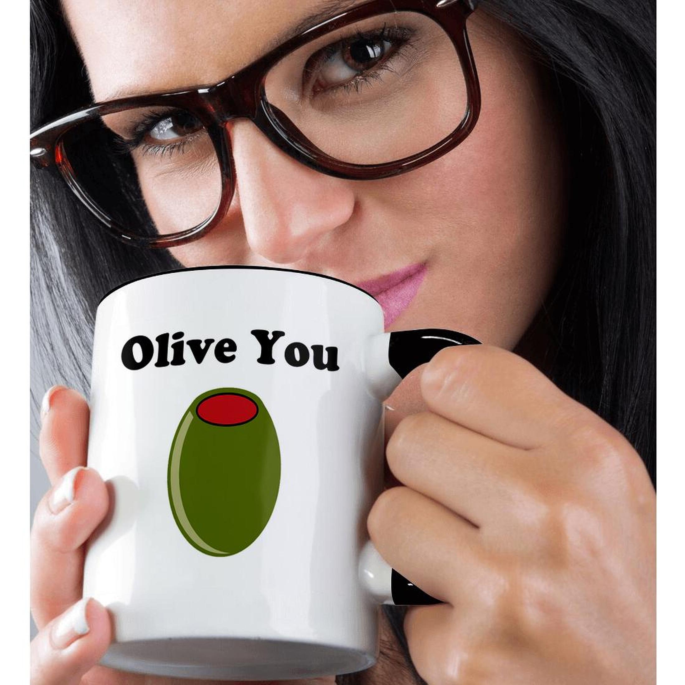 Taza 3dRose, Olive you., - Imagen 23 de 99