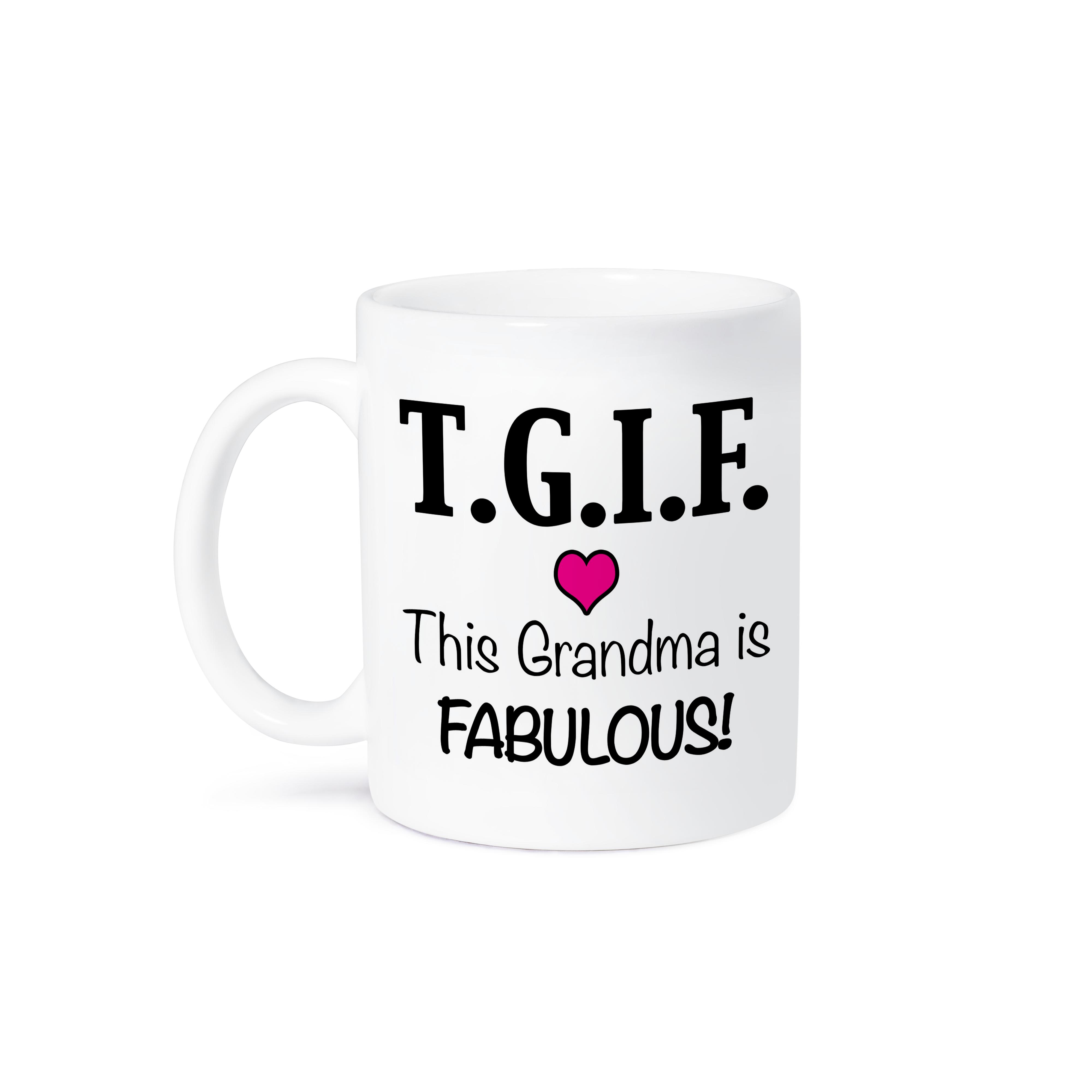 3dRose, TGIF This Grandma is Fabulous, Pink, Mug - Bild 15 von 99
