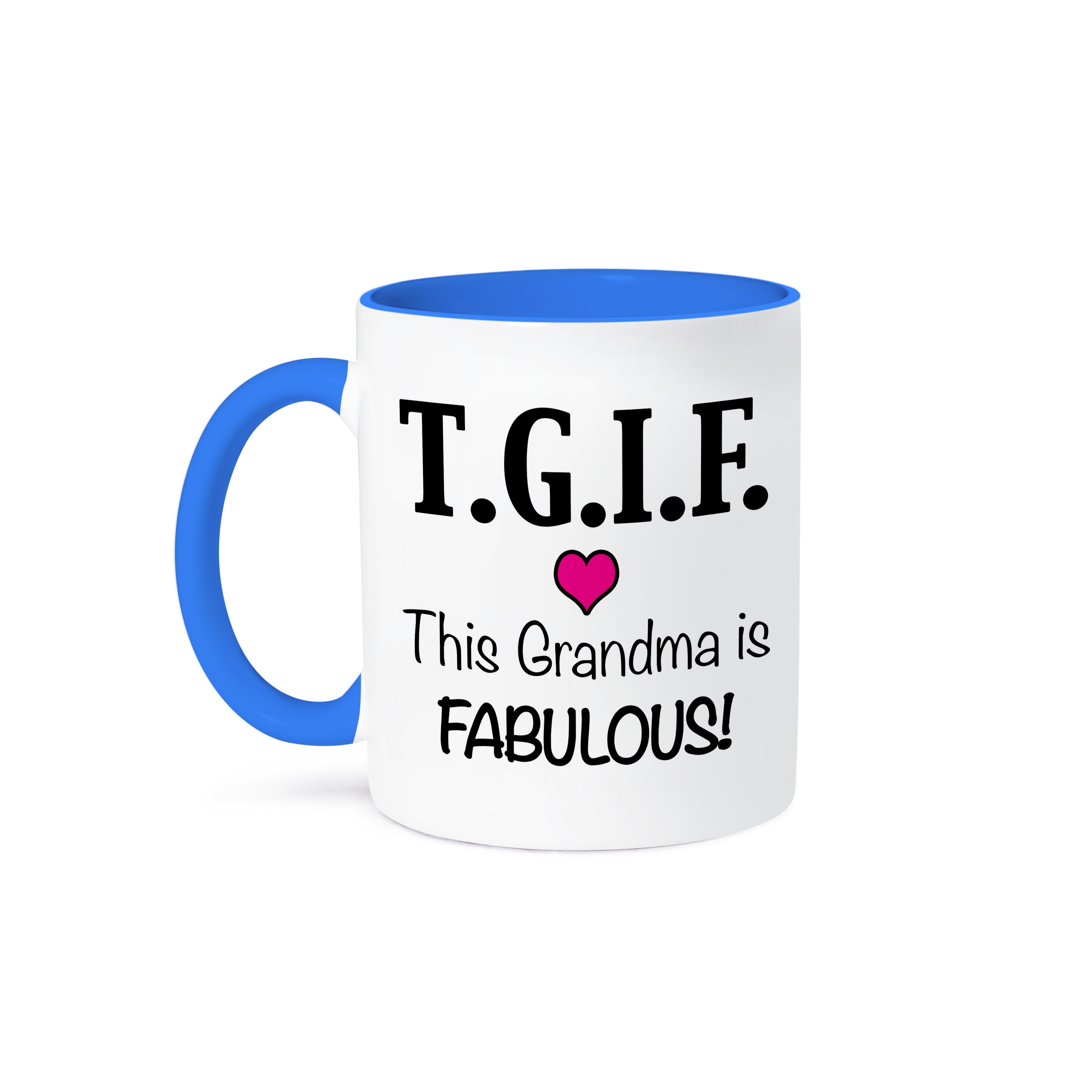 3dRose, TGIF This Grandma is Fabulous, Pink, Mug - Bild 43 von 99