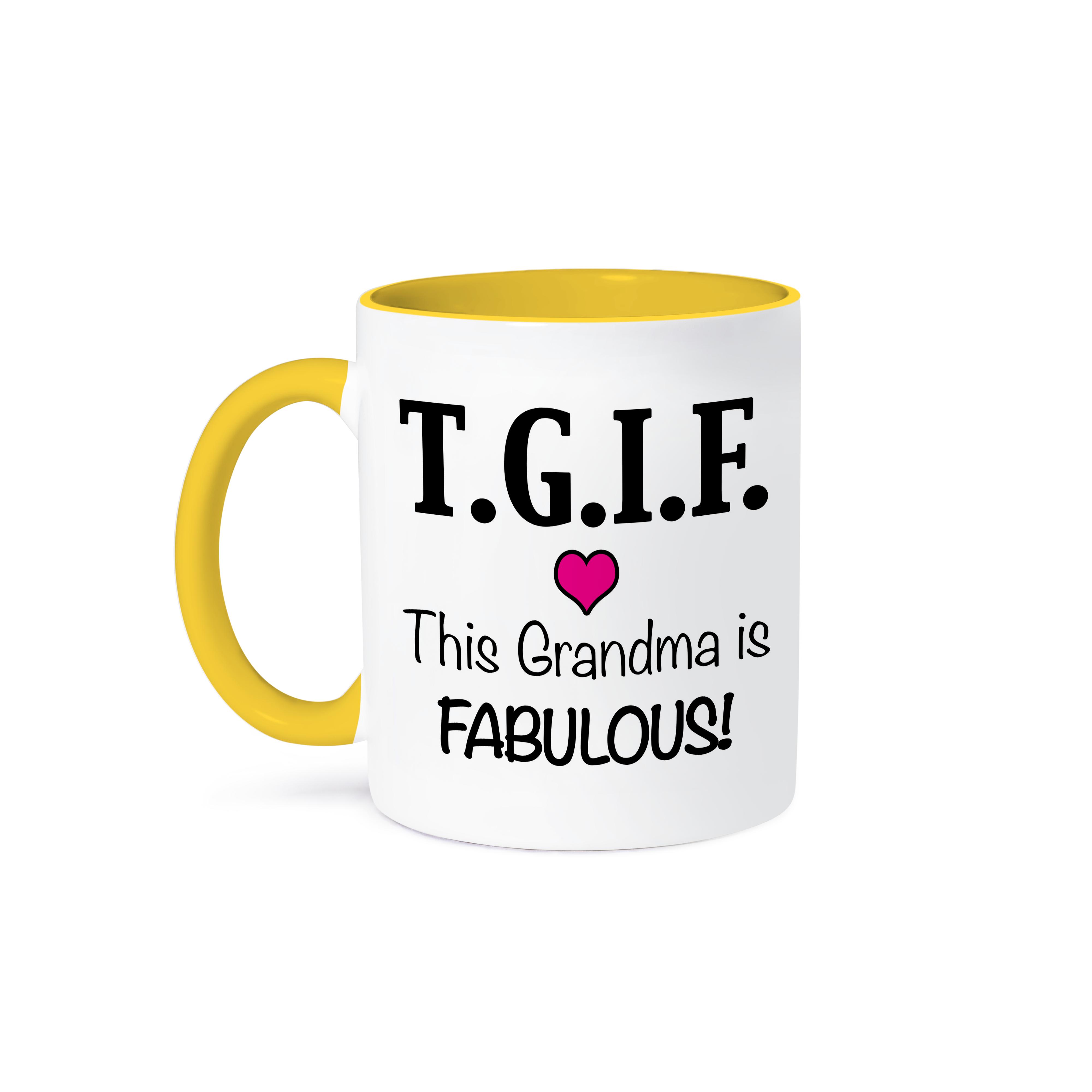 3dRose, TGIF This Grandma is Fabulous, Pink, Mug - Bild 8 von 99