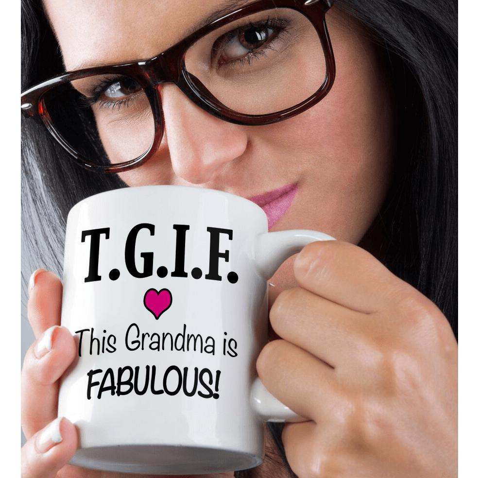 3dRose, TGIF This Grandma is Fabulous, Pink, Mug - Bild 16 von 99