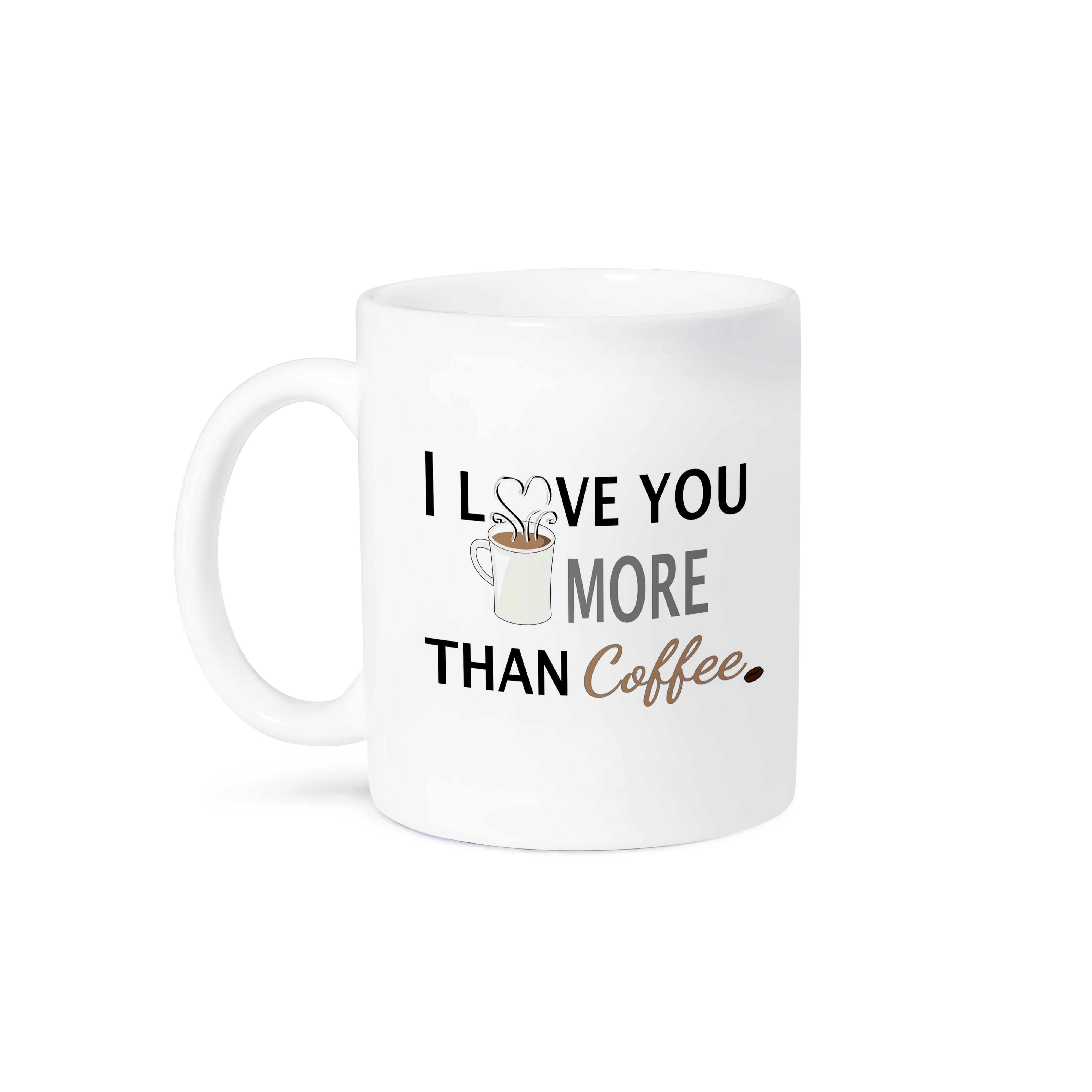 3dRose, I Love You More Than Coffee, Mug - Bild 29 von 99