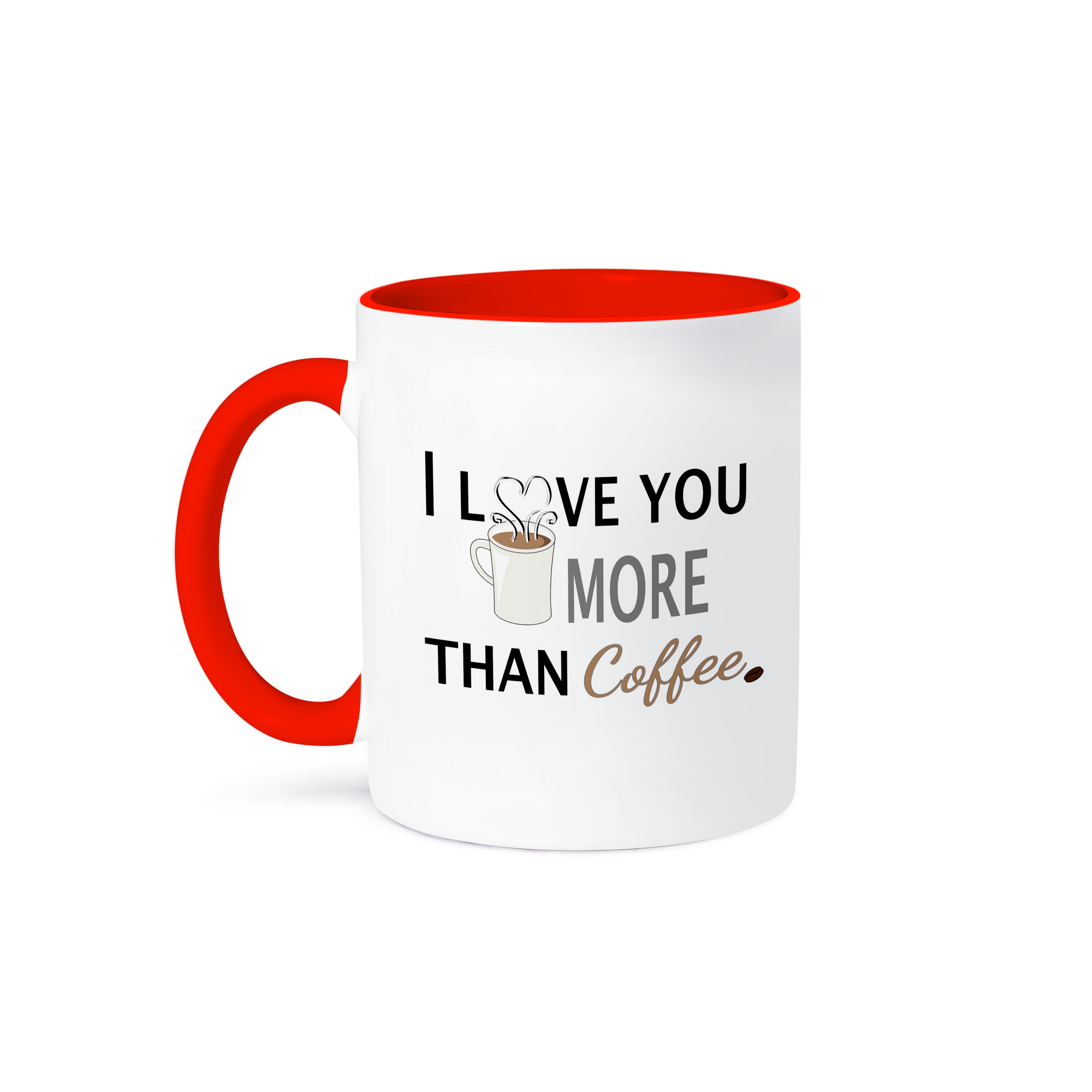 3dRose, I Love You More Than Coffee, Mug - Bild 8 von 99
