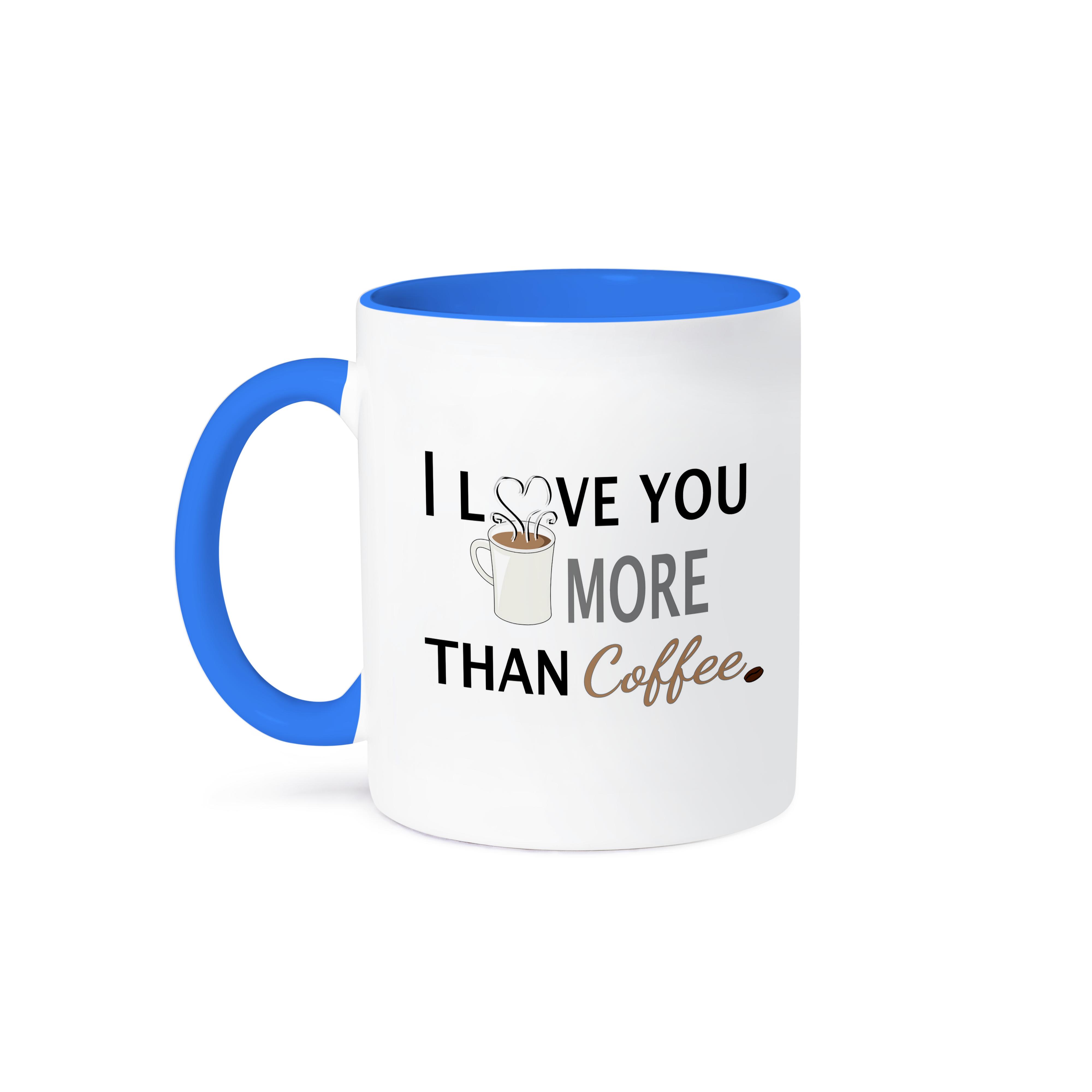 3dRose, I Love You More Than Coffee, Mug - Bild 50 von 99