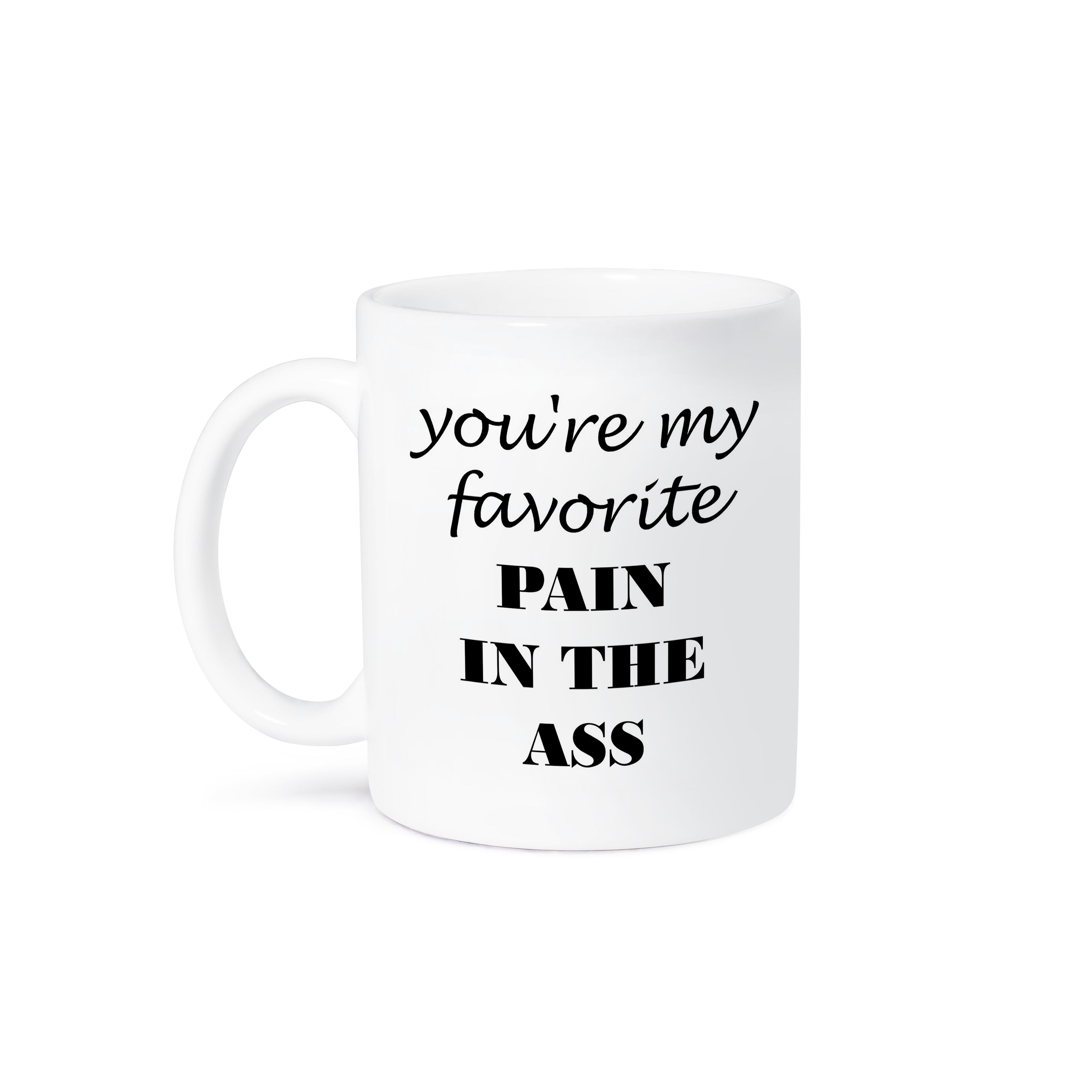 3dRose Xander funny quotes - Youre my favorite pain in the ass - Mugs (mug_214440)
