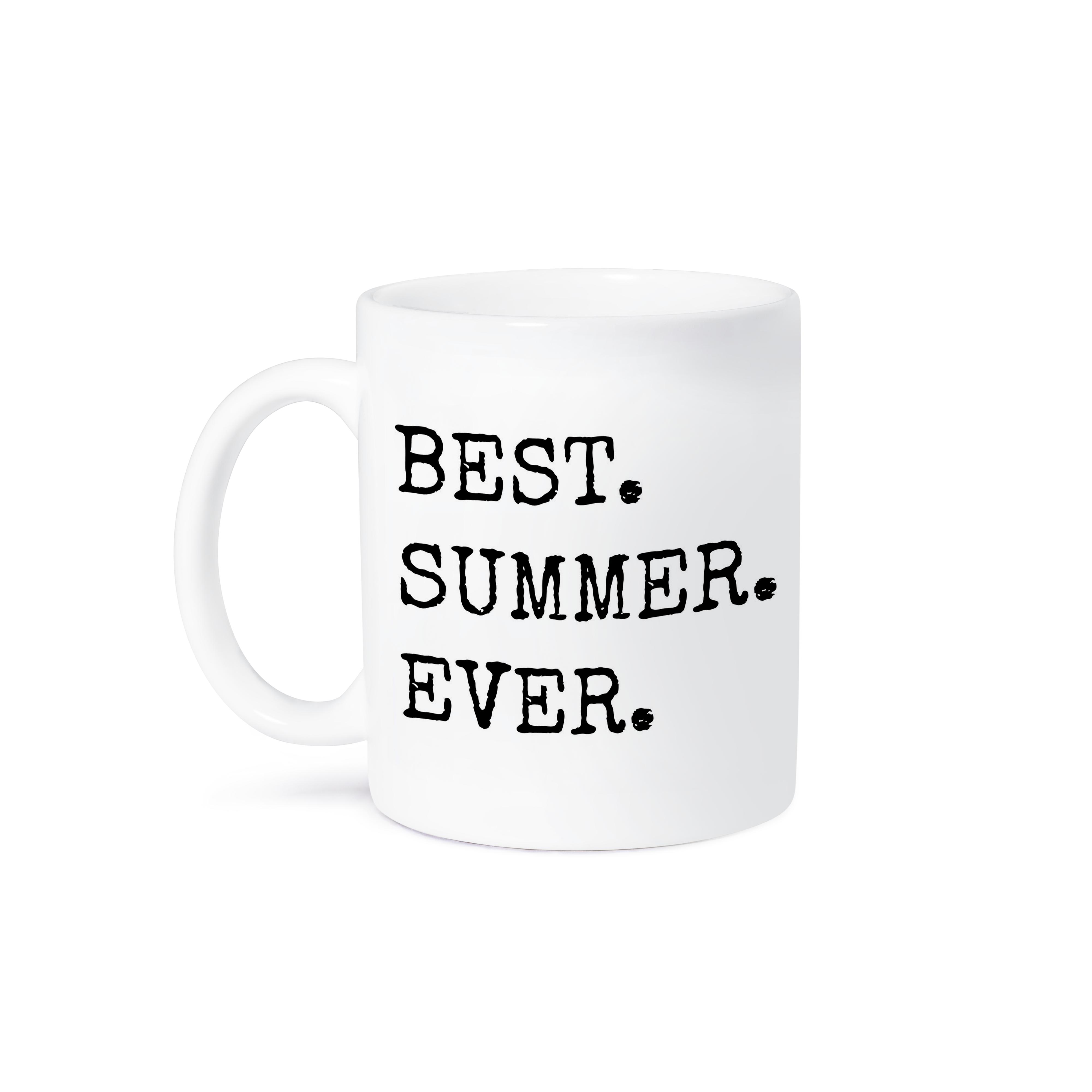 3dRose Xander inspirational quotes - Best Summer ever - Mugs (mug_220024)