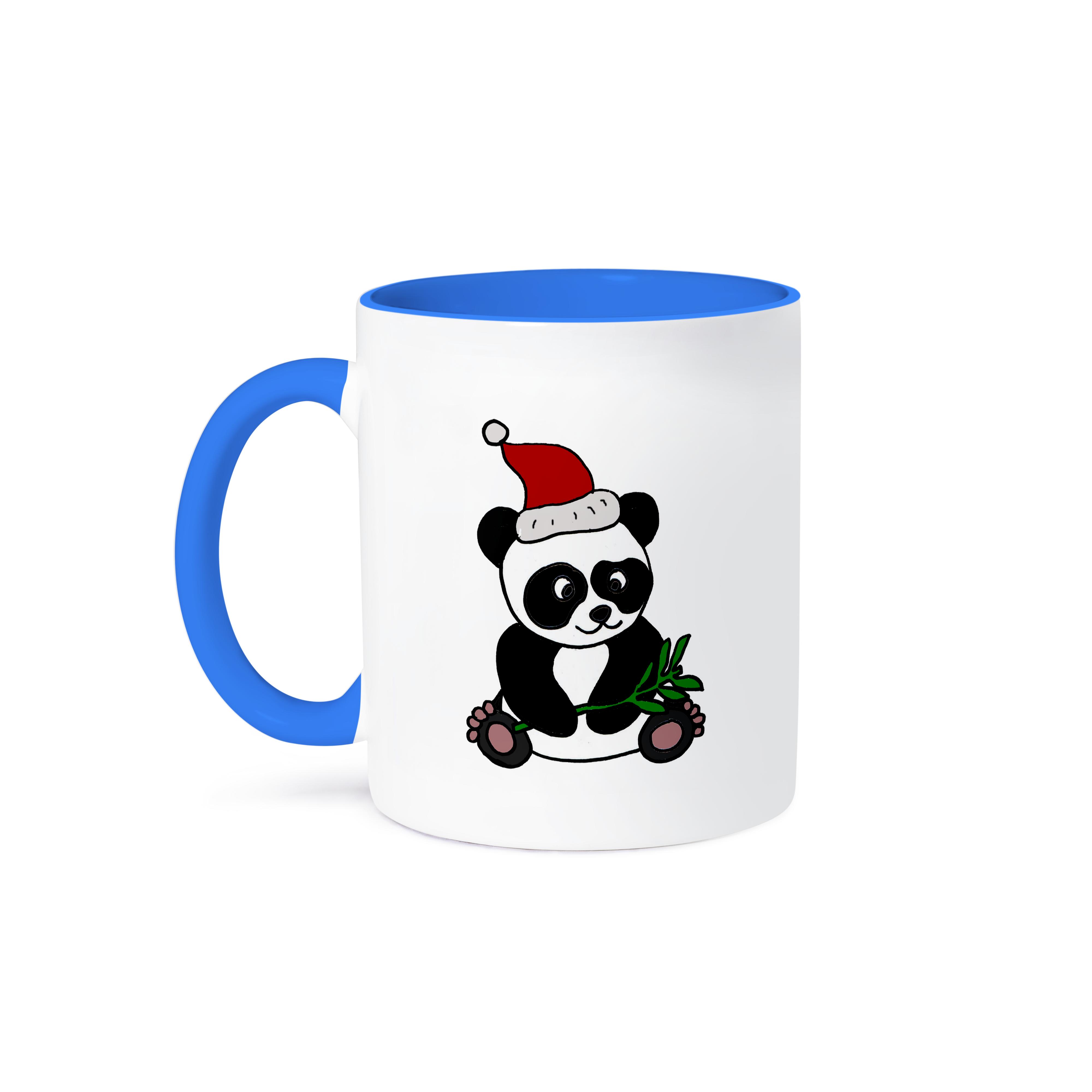 3dRose, Divertido Oso Panda Usando Sombrero de Papá Noel Arte de Navidad, Taza - Imagen 43 de 99