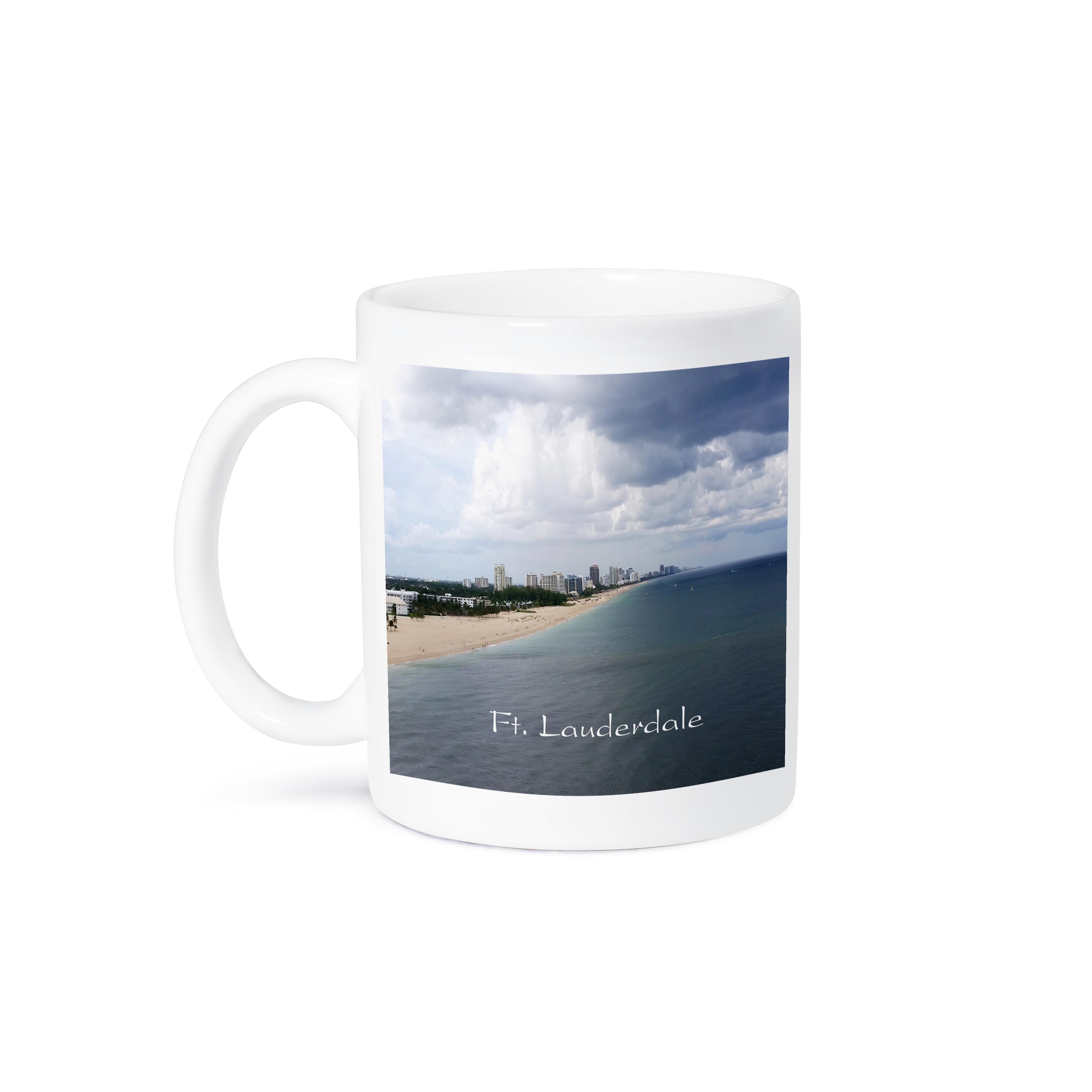 3dRose, Print Of Ft Lauderdale Florida Shoreline From Up High, Mug - Picture 29 of 99