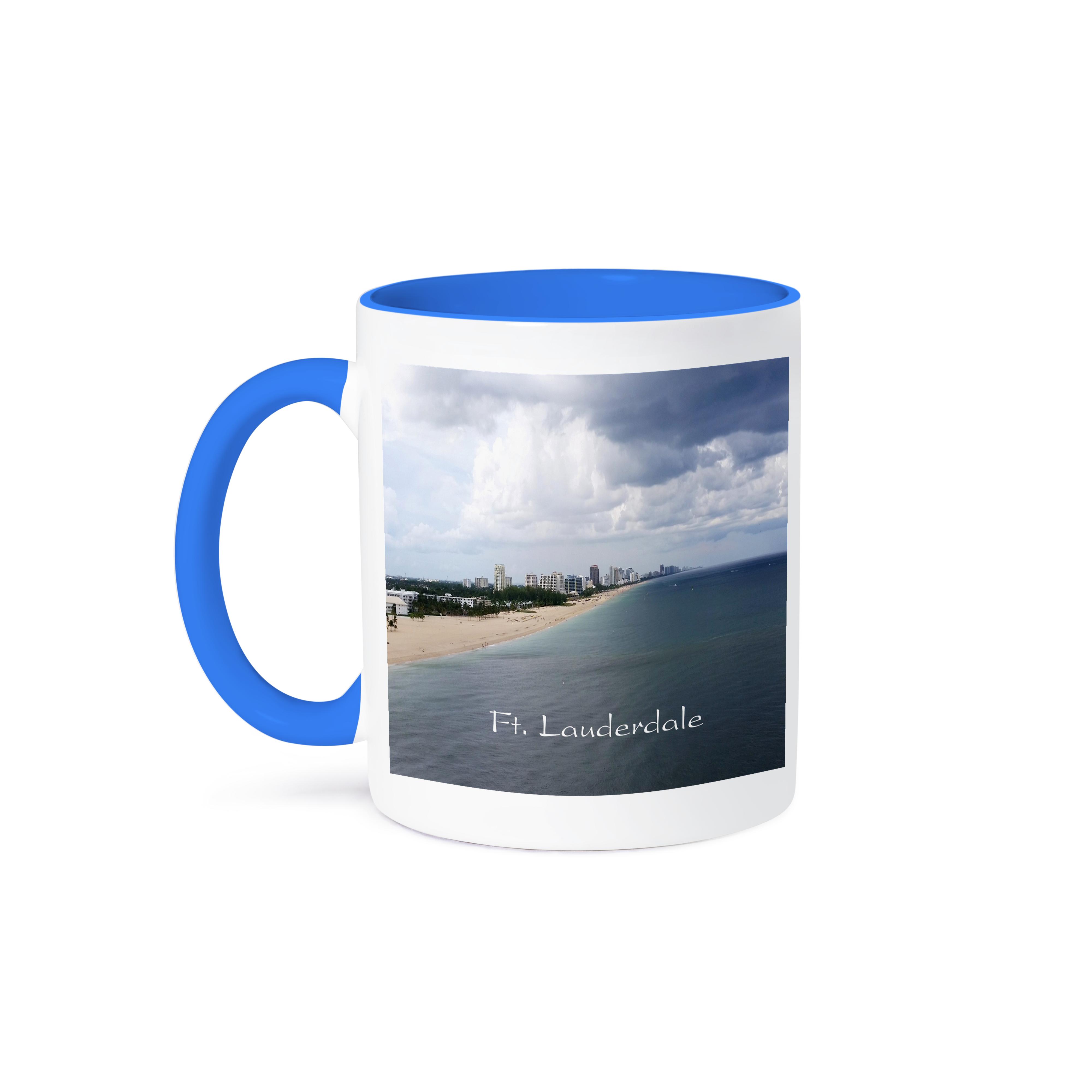 3dRose, Print Of Ft Lauderdale Florida Shoreline From Up High, Mug - Picture 50 of 99