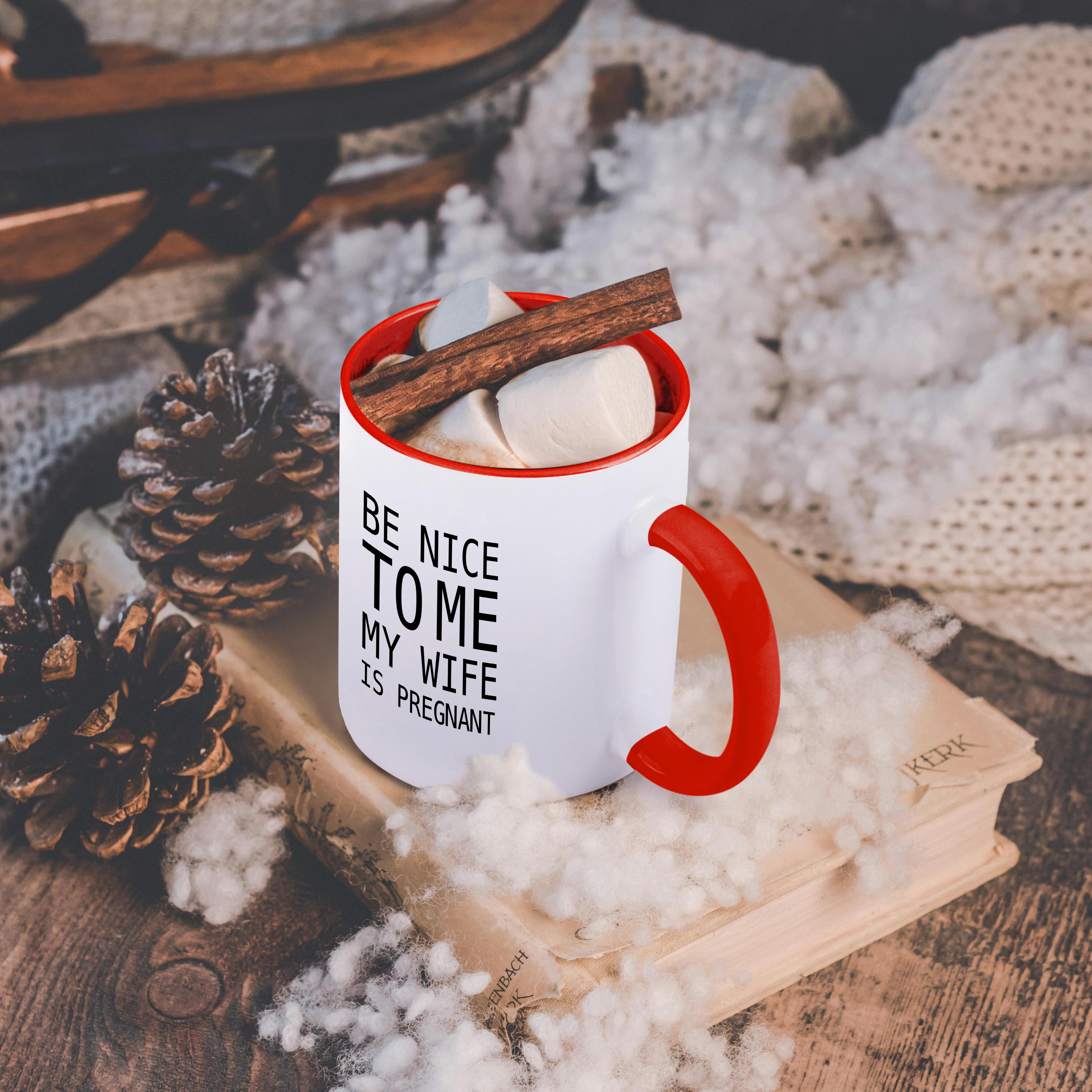 3dRose, BE NICE TO ME MY WIFE IS SCHWANGER, Tasse - Bild 33 von 99