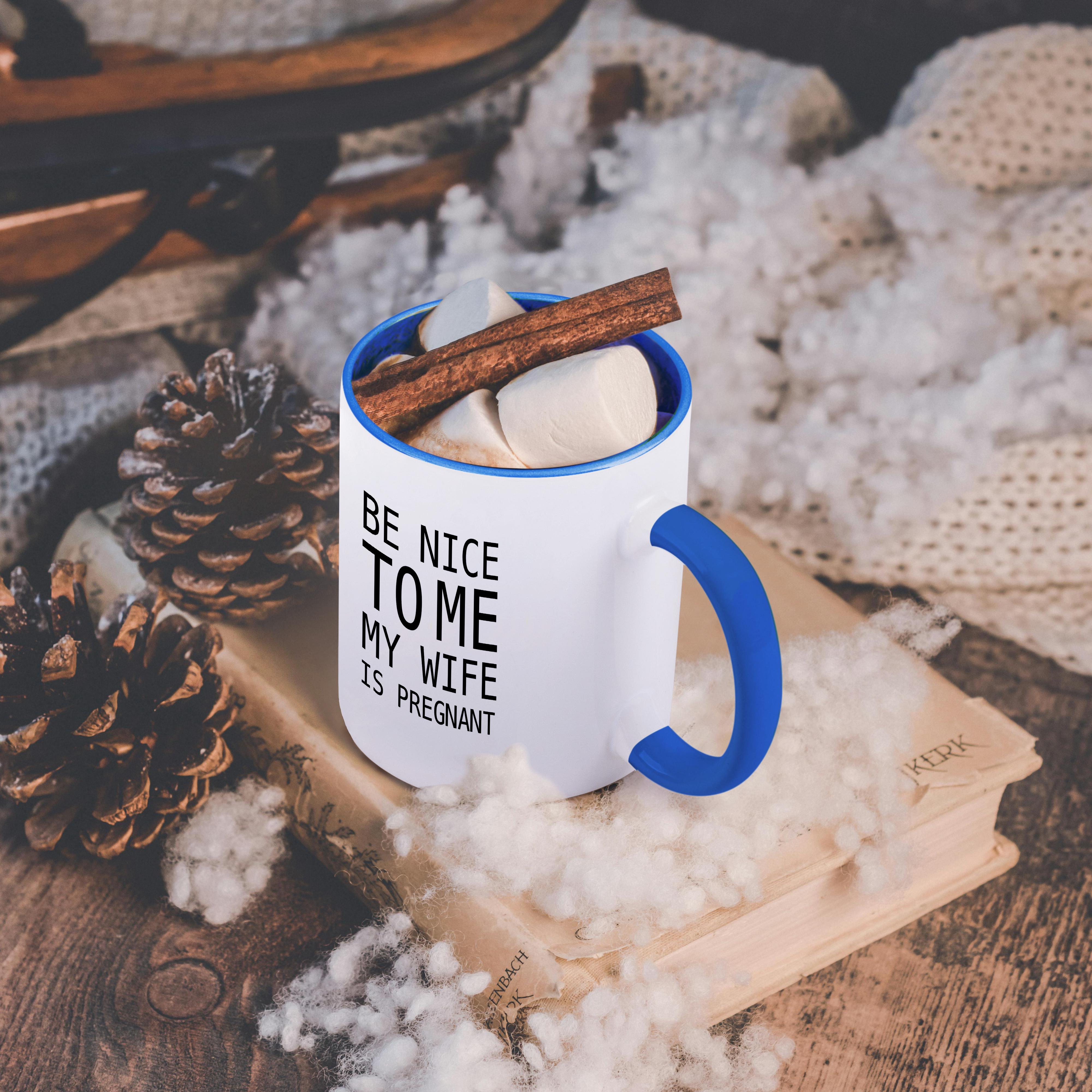 3dRose, BE NICE TO ME MY WIFE IS SCHWANGER, Tasse - Bild 47 von 99