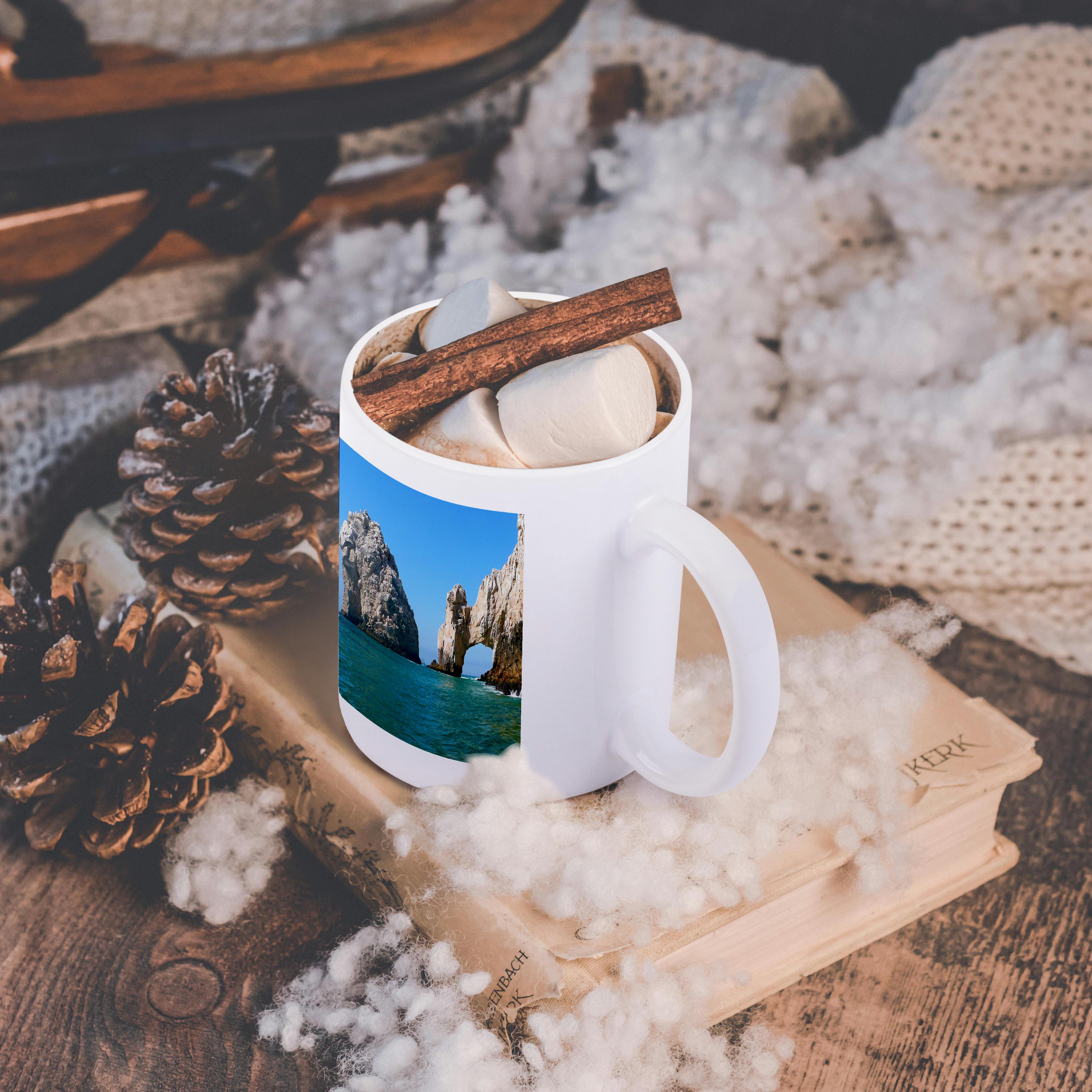 3dRose Albom Design Seascapes - Hole in the Rock Cabo San Lucas Mexico - Mugs (mug_22787)