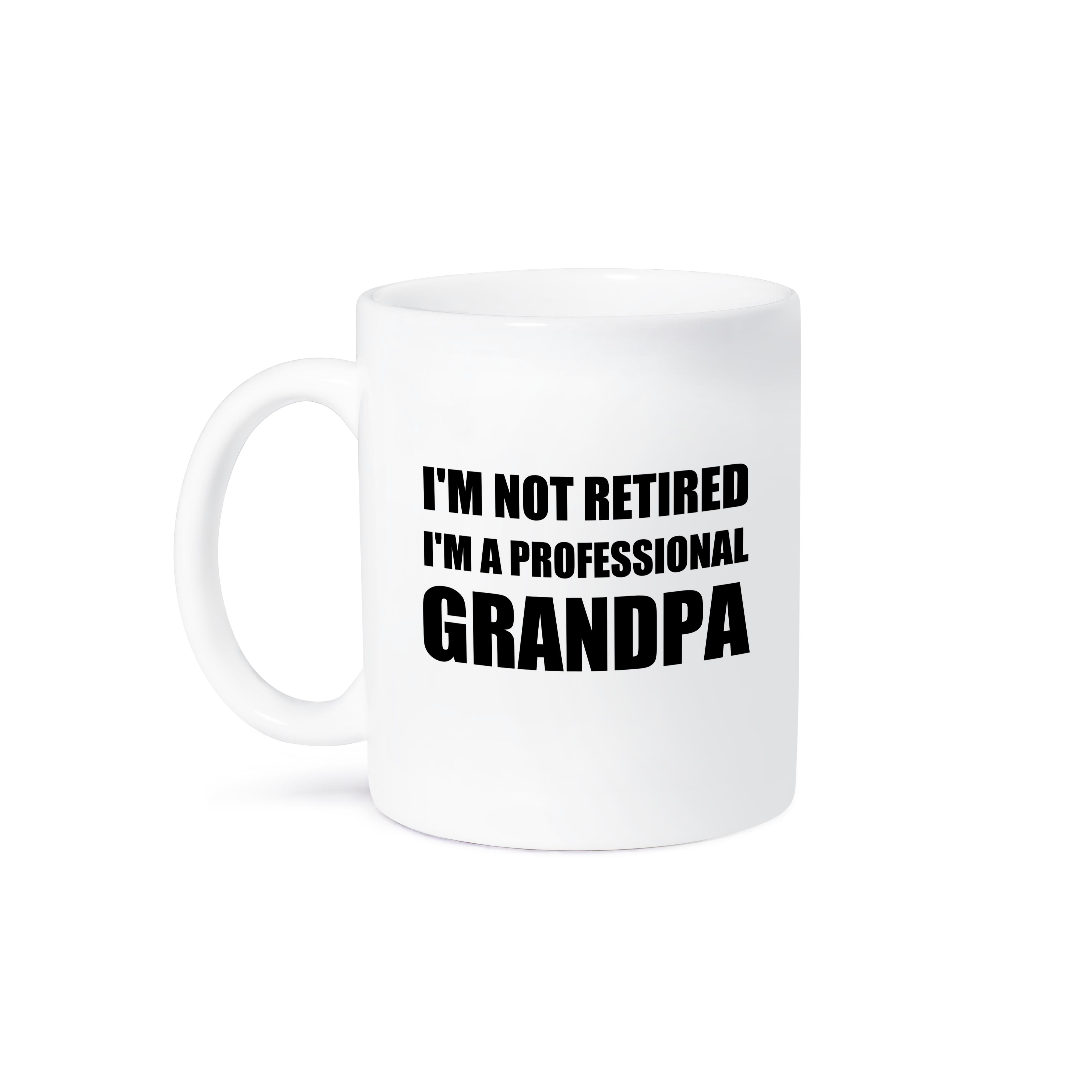 3dRose Im not Retired Im a Professional Grandpa - funny grandfather gift - Mugs (mug_232486)