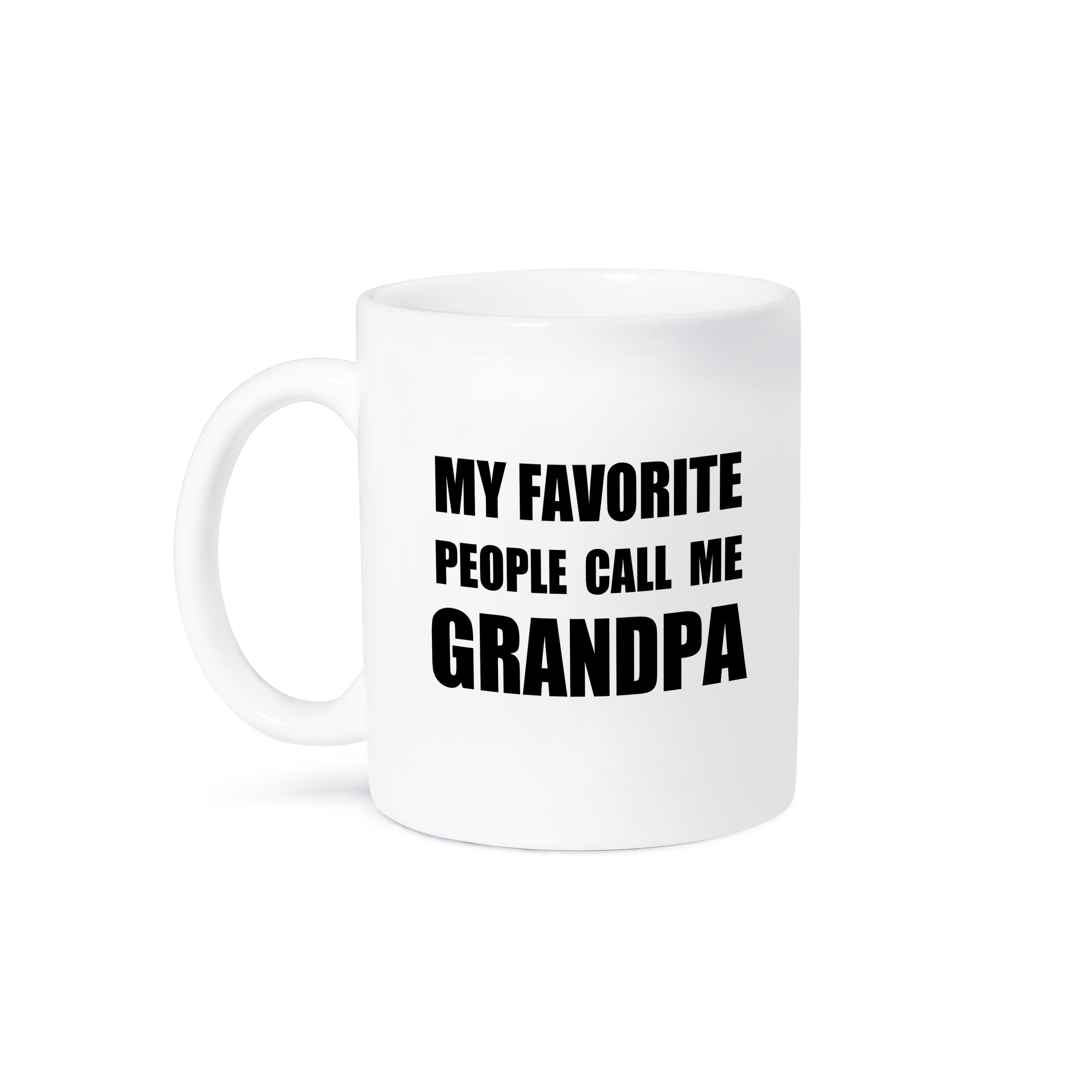 3dRose My Favorite People Call Me Grandpa - black text design for grandfather - Mugs (mug_232516)