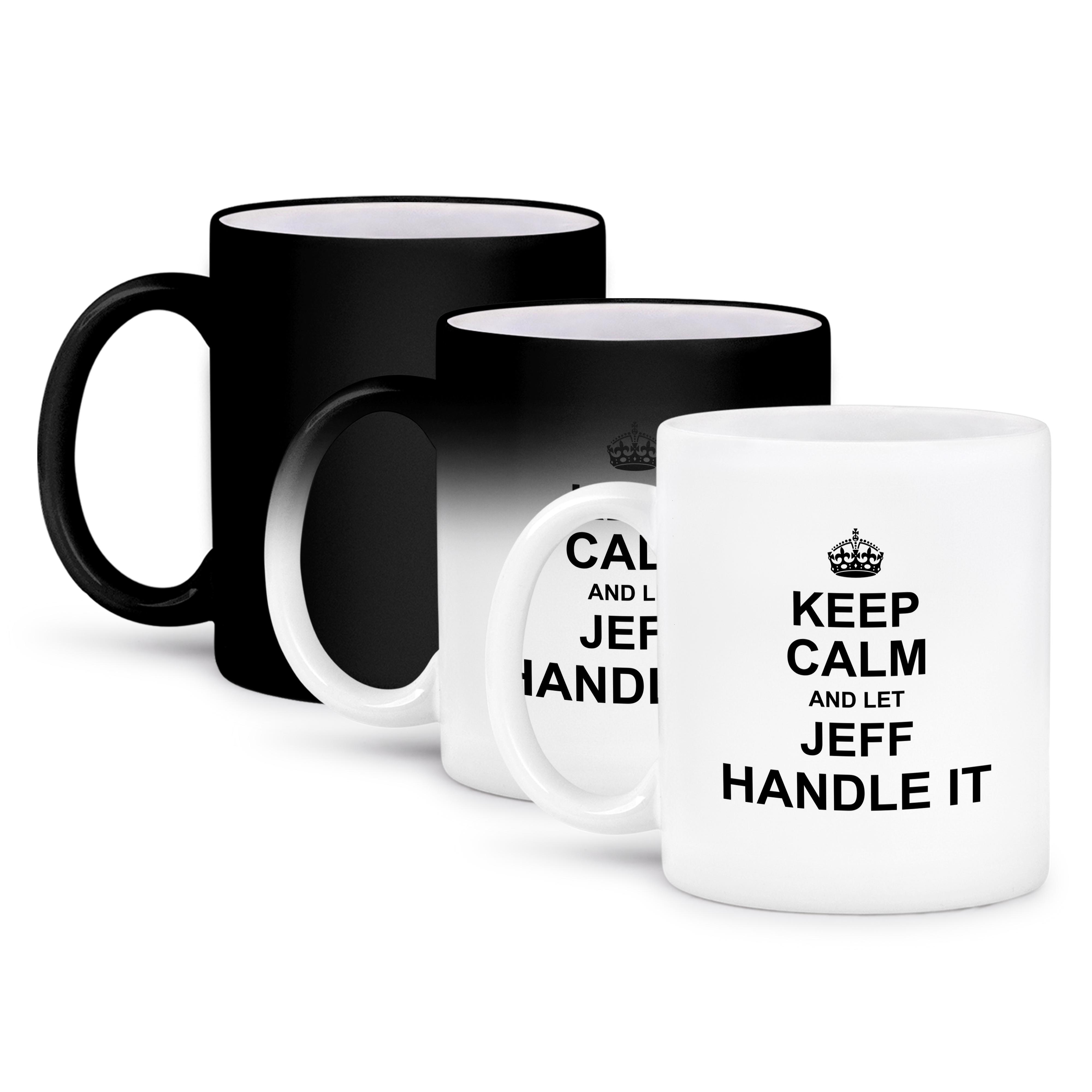 3dRose, Keep Calm and Let Jeff Handle it - funny personal name, Mug - Bild 57 von 99