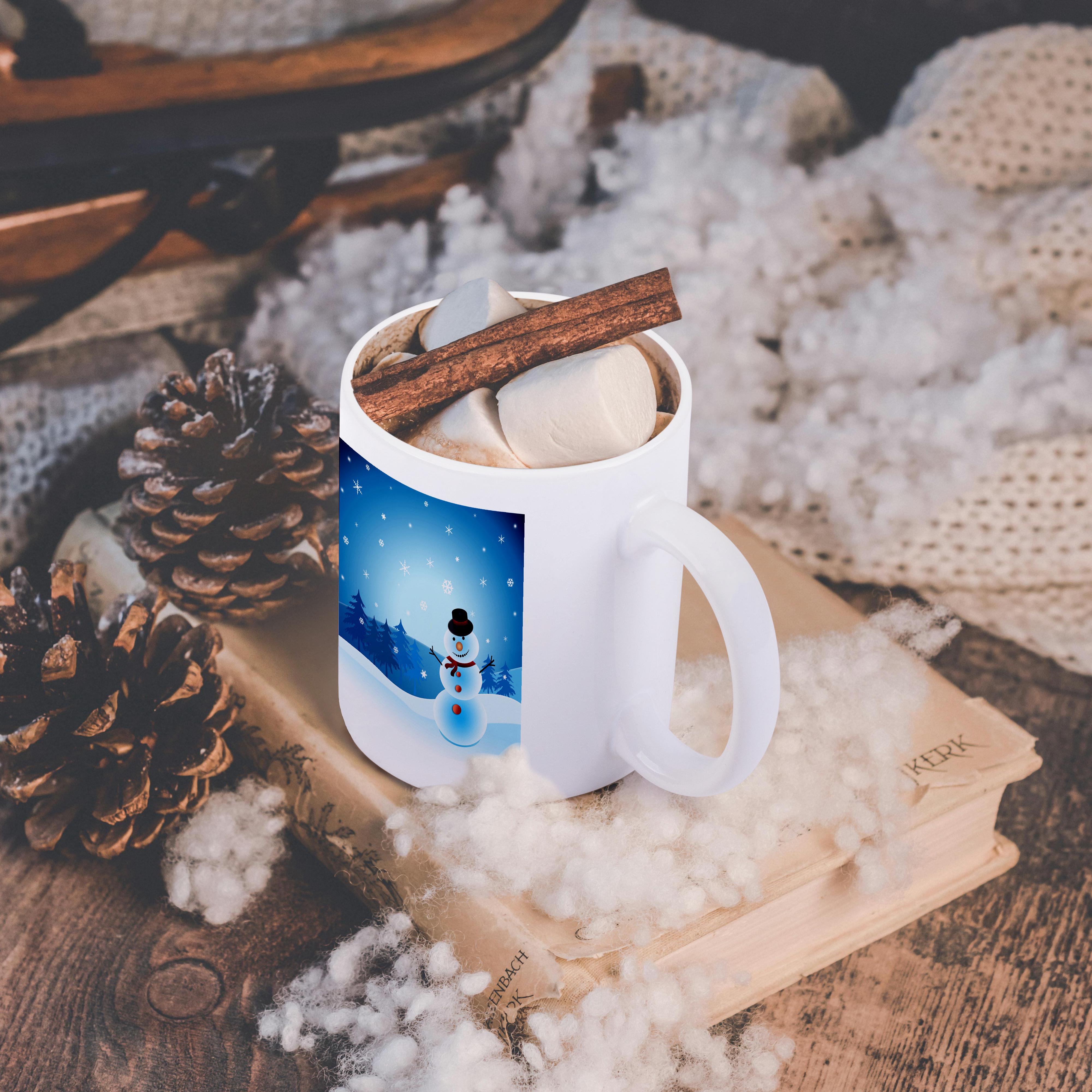 3dRose Sven Herkenrath Christmas - Snowmen in the Christmas Nature - Mugs (mug_236738)