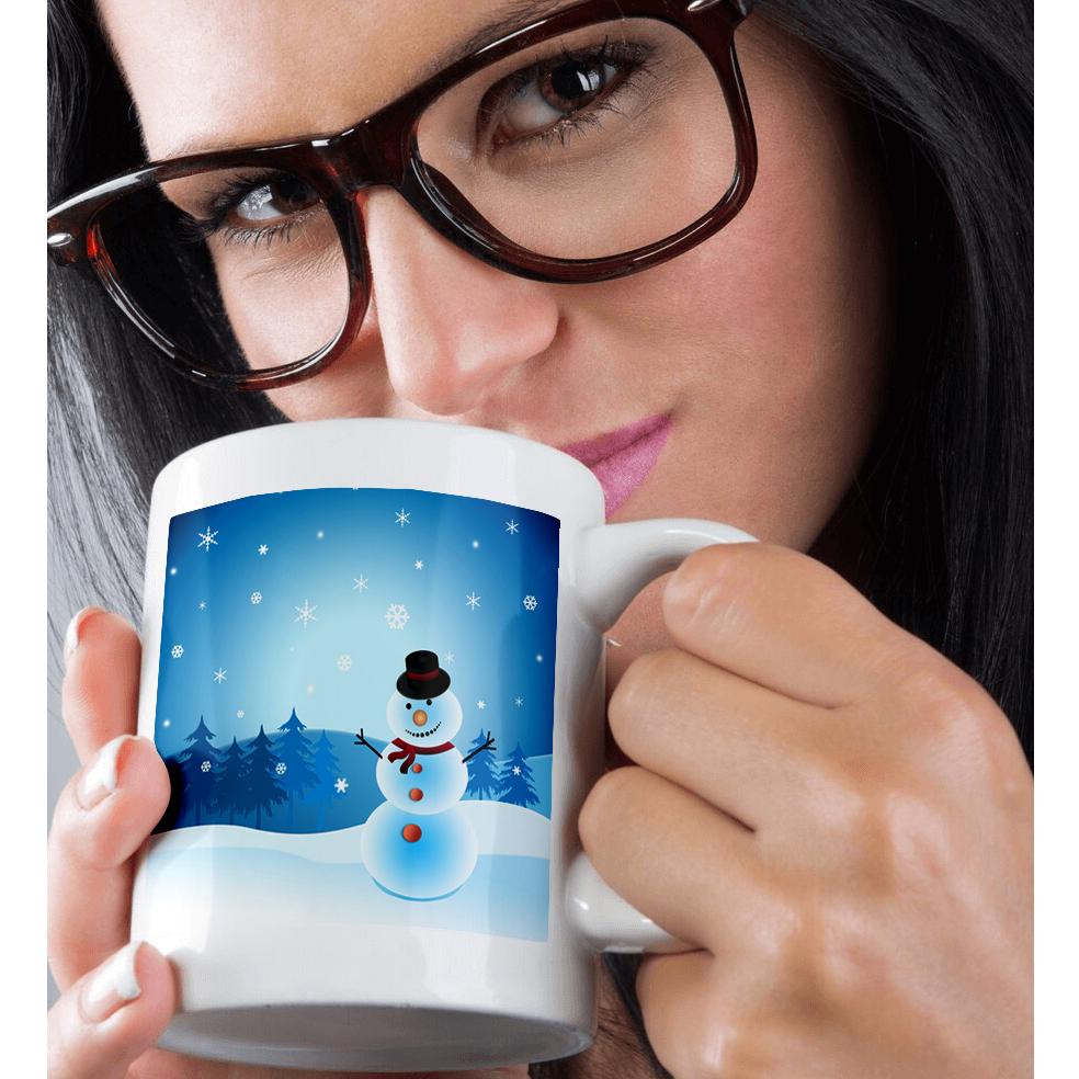 3dRose Sven Herkenrath Christmas - Snowmen in the Christmas Nature - Mugs (mug_236738)