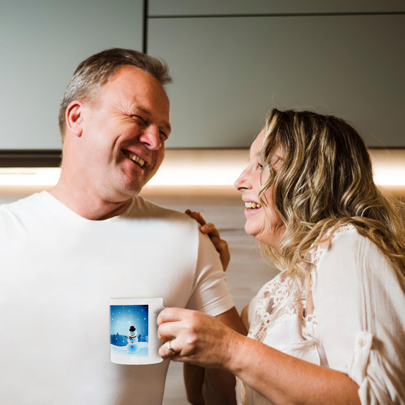 3dRose Sven Herkenrath Christmas - Snowmen in the Christmas Nature - Mugs (mug_236738)