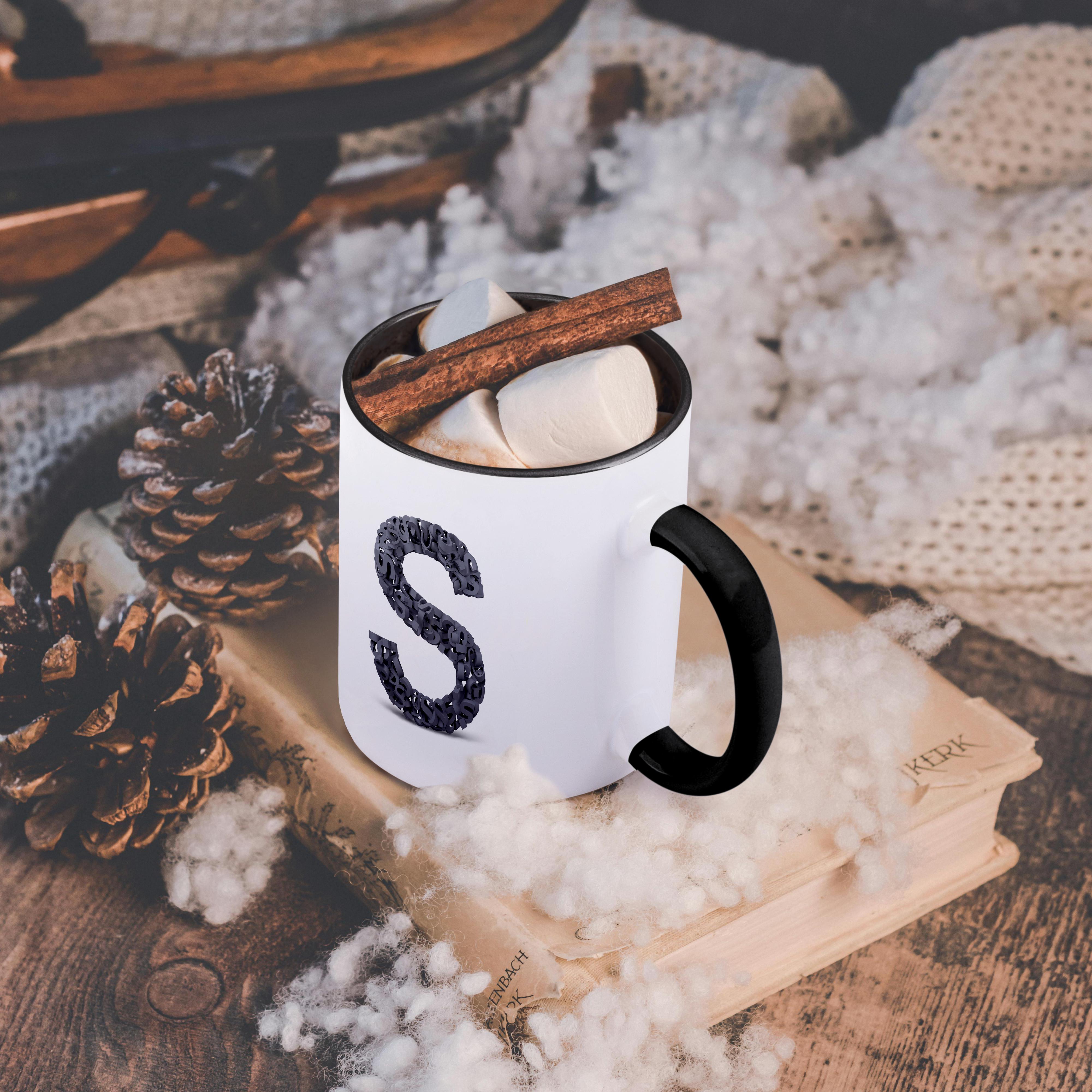 3dRose, Monogram Letter S made out of many Ss, Mug - Bild 19 von 99