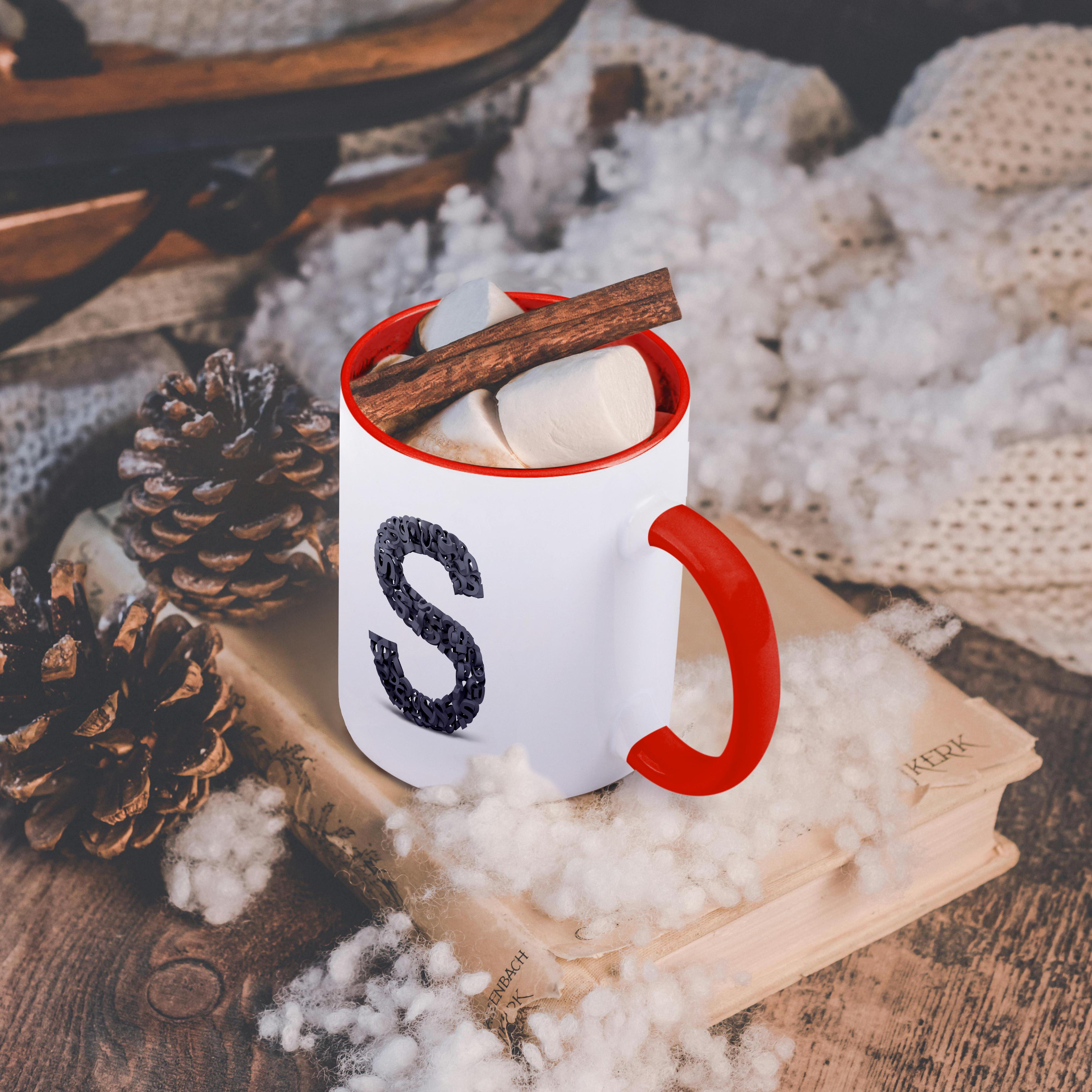 3dRose, Monogram Letter S made out of many Ss, Mug - Bild 12 von 99