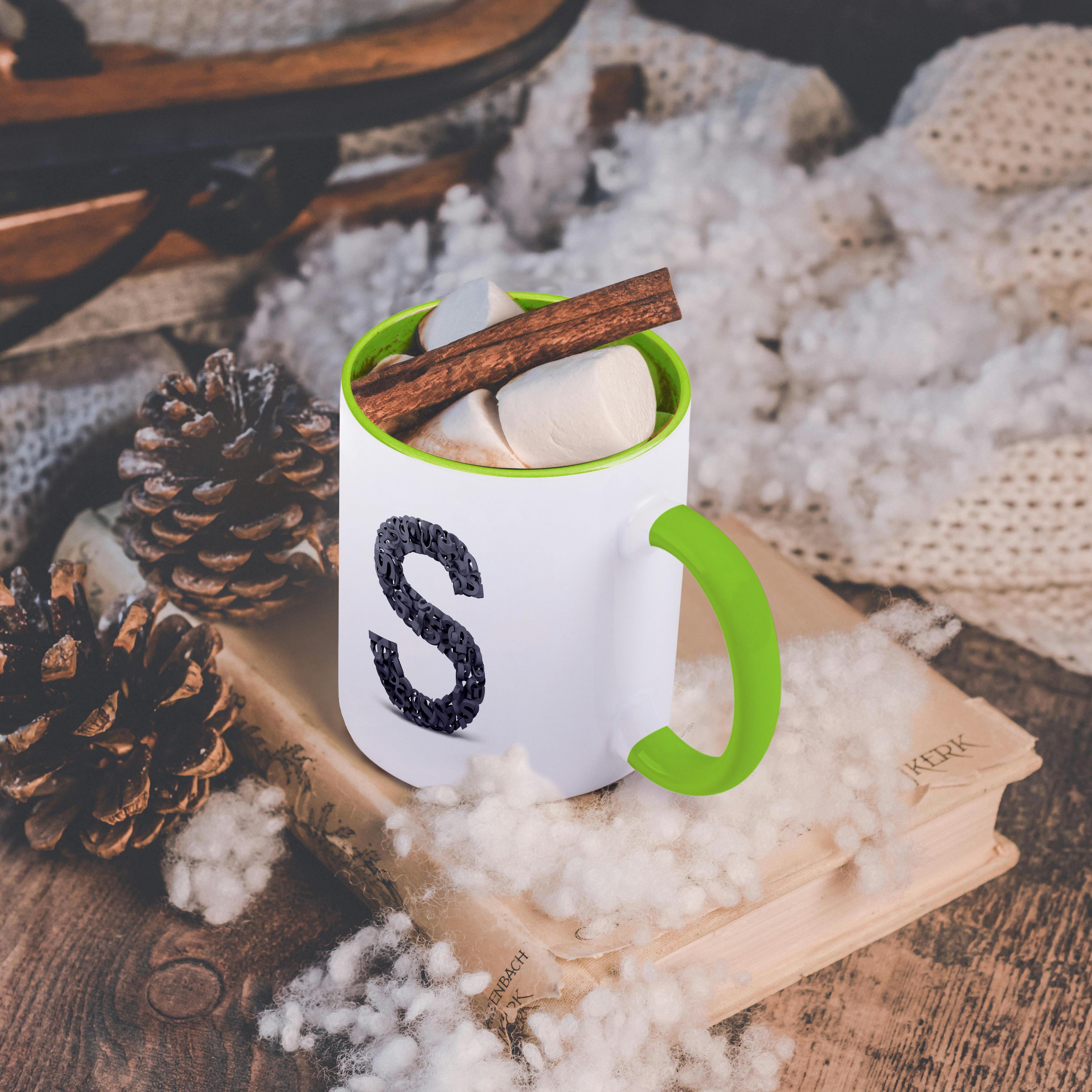 3dRose, Monogram Letter S made out of many Ss, Mug - Bild 83 von 99