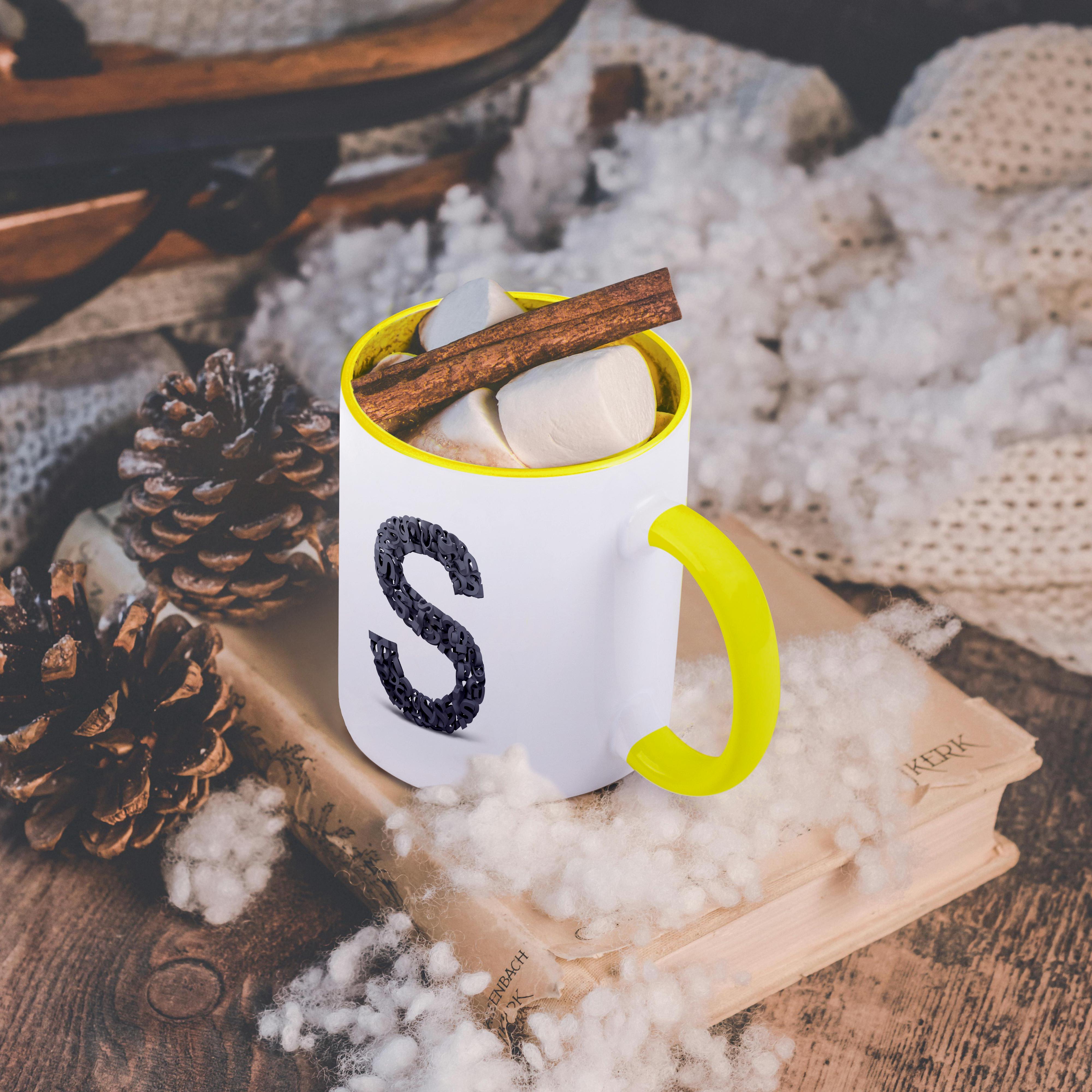 3dRose, Monogram Letter S made out of many Ss, Mug - Bild 40 von 99