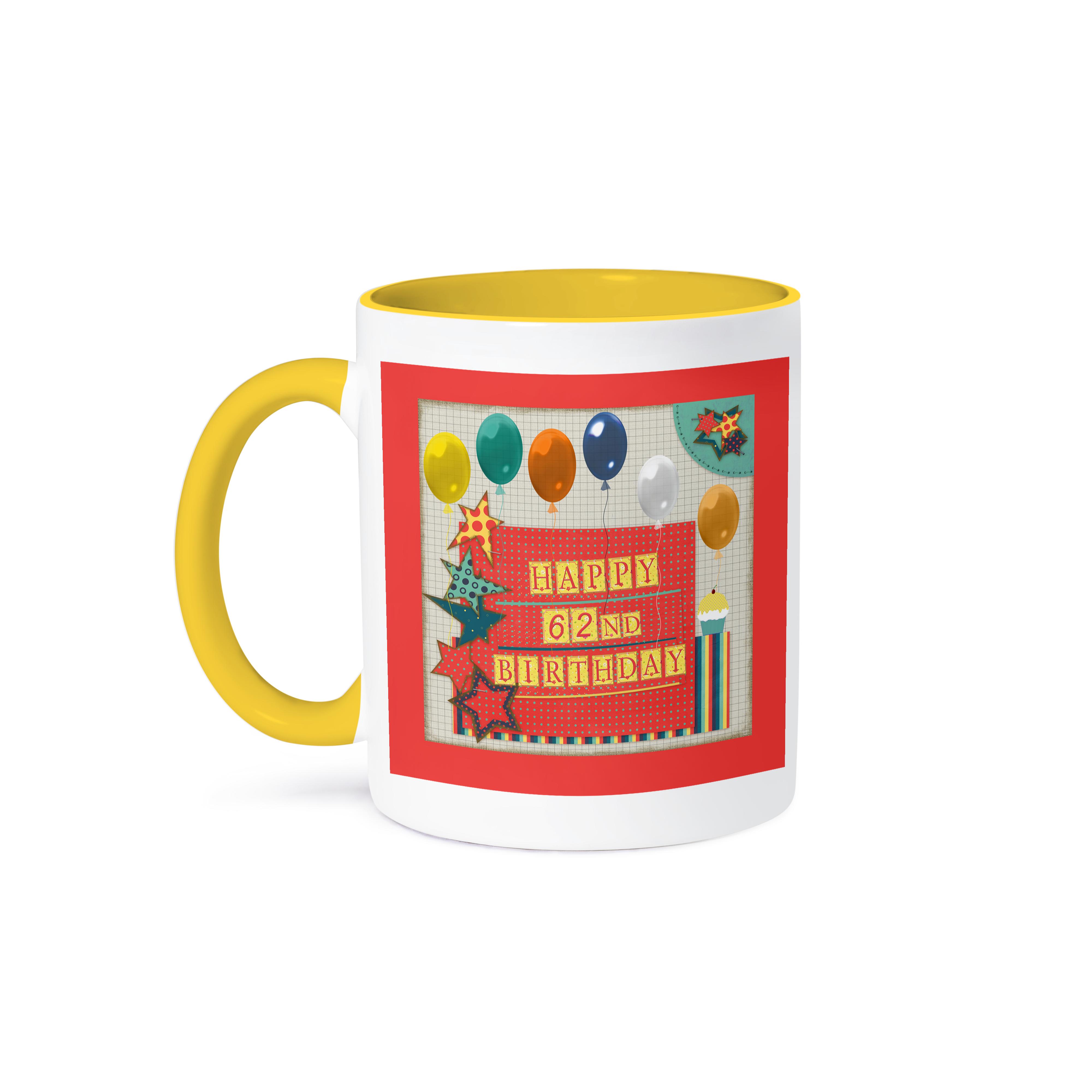 3dRose, 62nd Birthday, Balloons, Cupcake, Stars, Block Letter, Orange, Green, Mug and other Purchase Wholesale 62pc 20. Free Returns & Net 60 Terms on Faire trending on Faire.