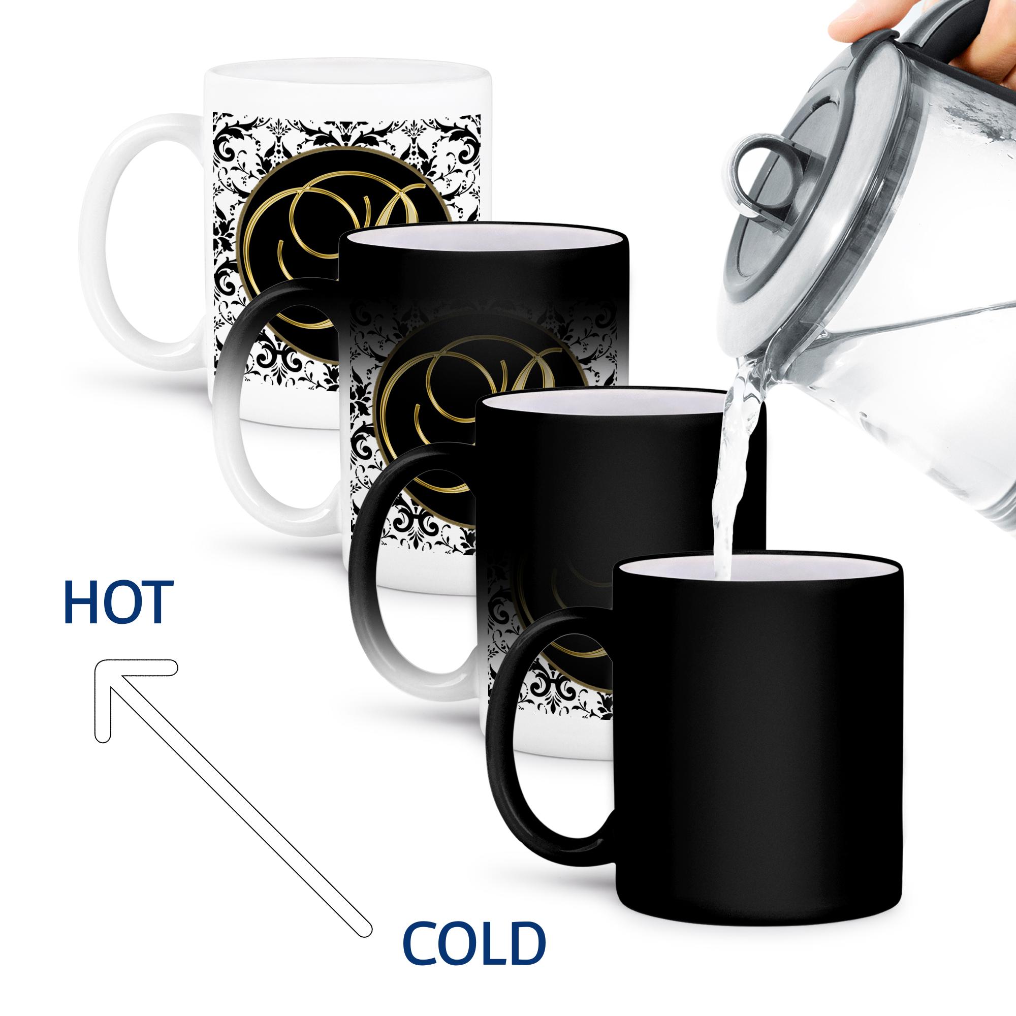 3dRose, Bild der Schrift Buchstabe R in schwarz weiß und gold, Tasse - Bild 67 von 99