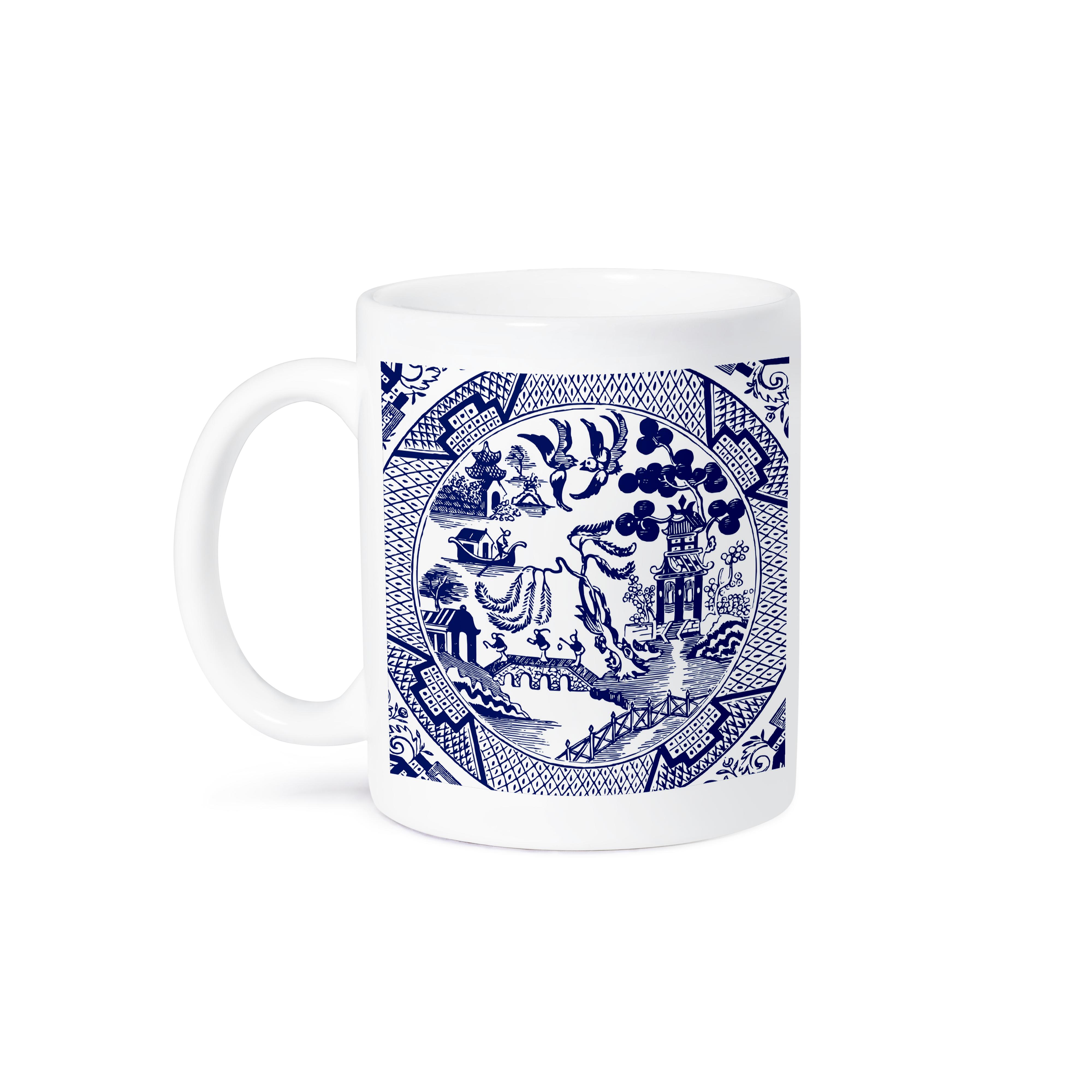 3dRose, Willow Pattern Detail in Blue and White, Mug - Picture 29 of 99