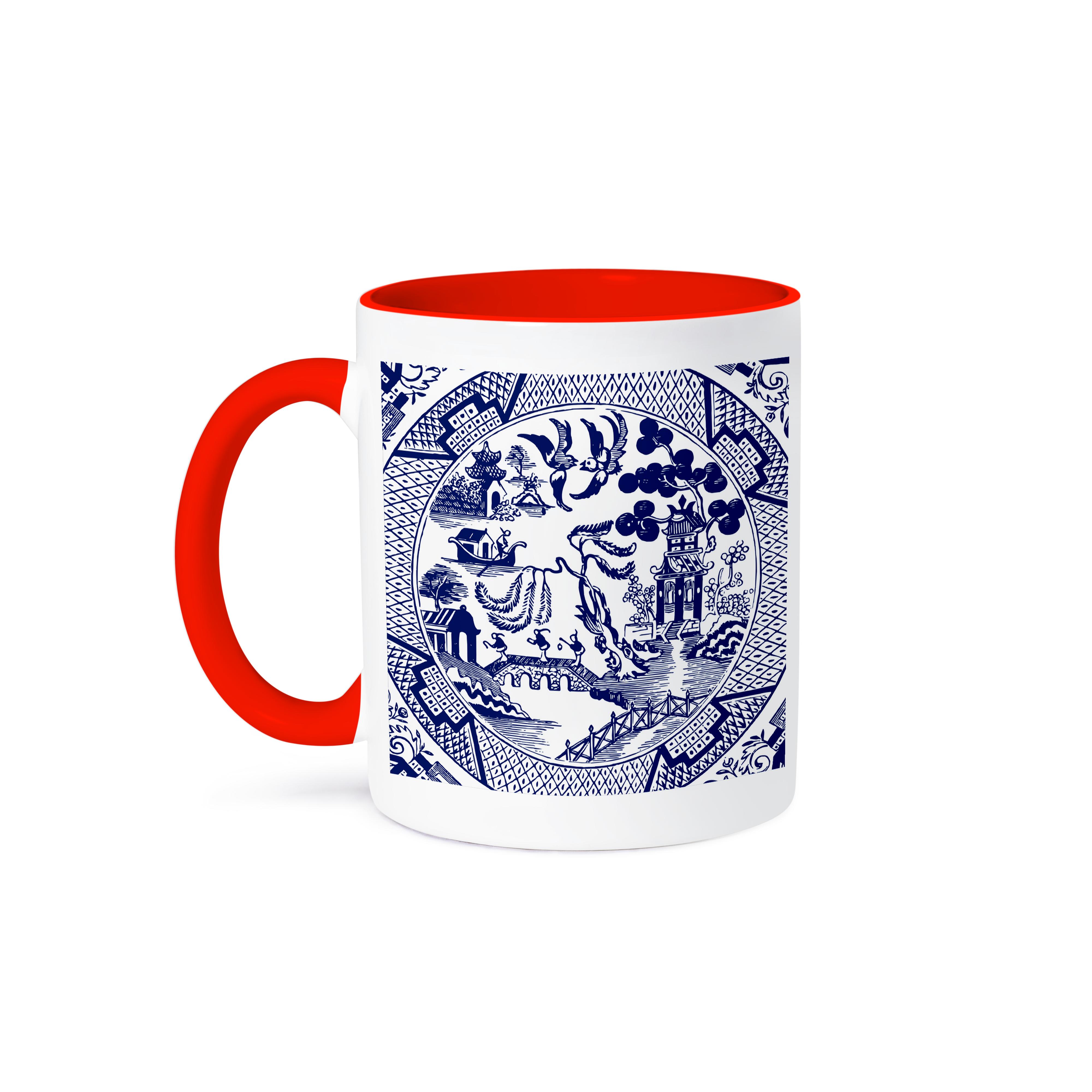 3dRose, Willow Pattern Detail in Blue and White, Mug - Picture 8 of 99