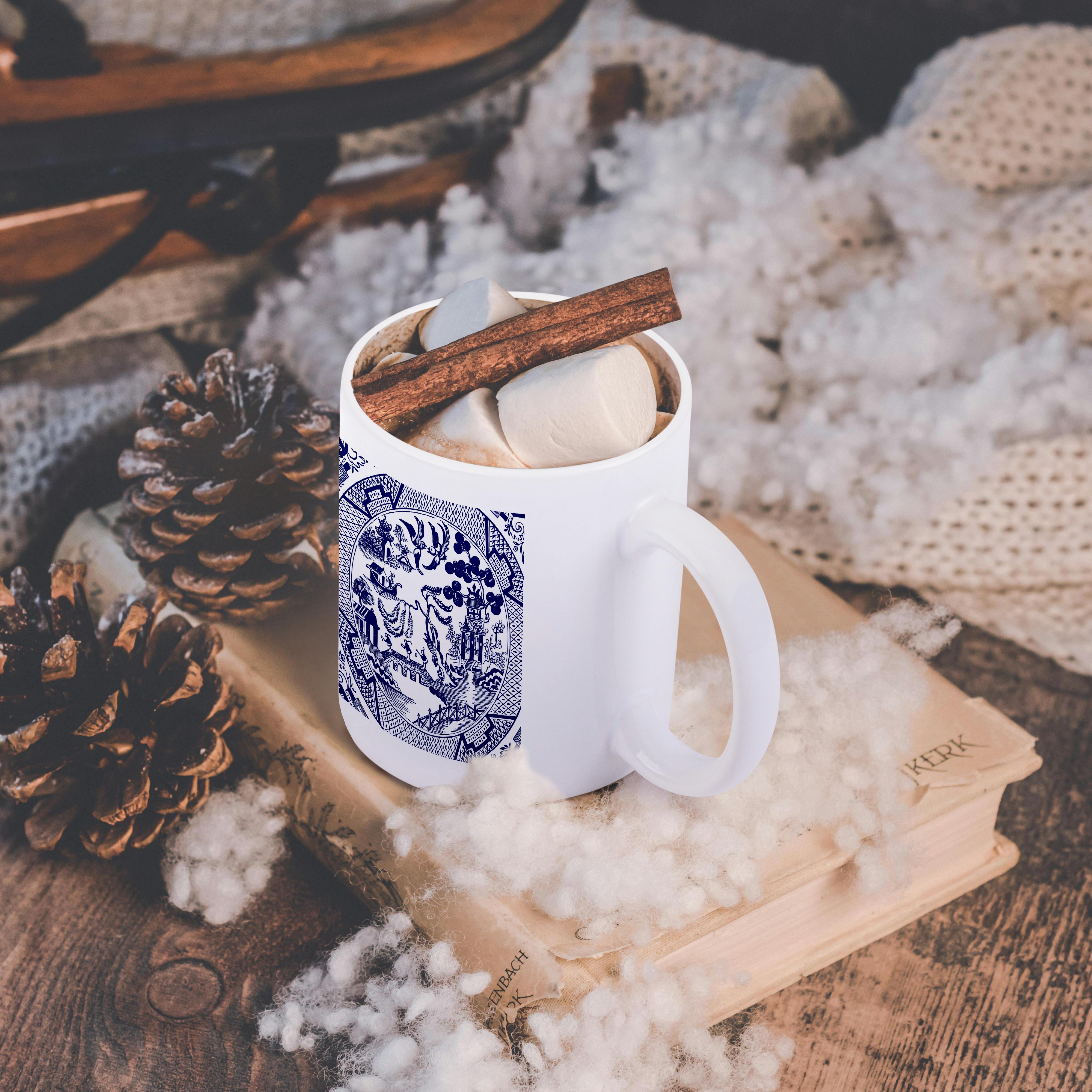 3dRose, Willow Pattern Detail in Blue and White, Mug - Picture 33 of 99