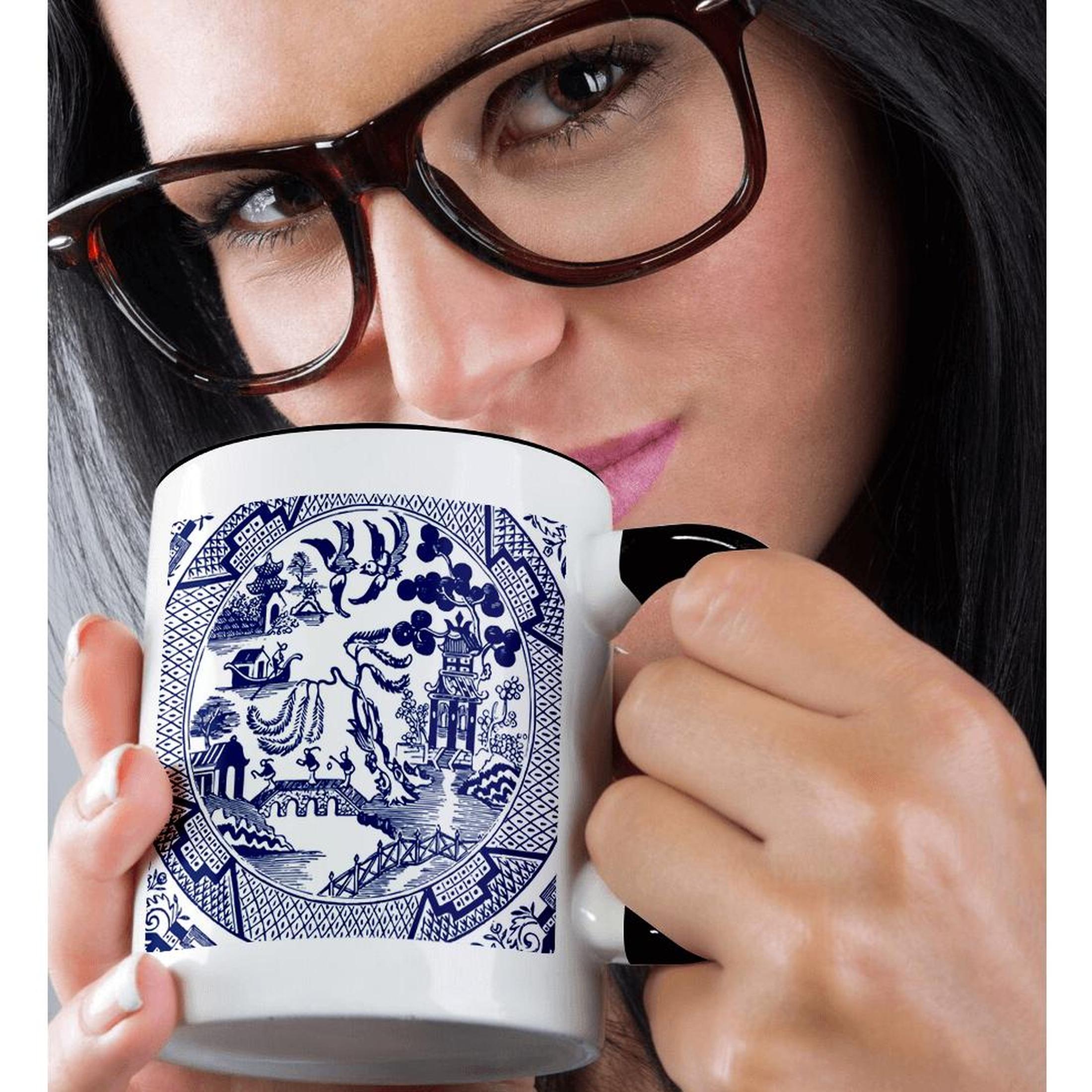 3dRose, Willow Pattern Detail in Blue and White, Mug - Picture 16 of 99